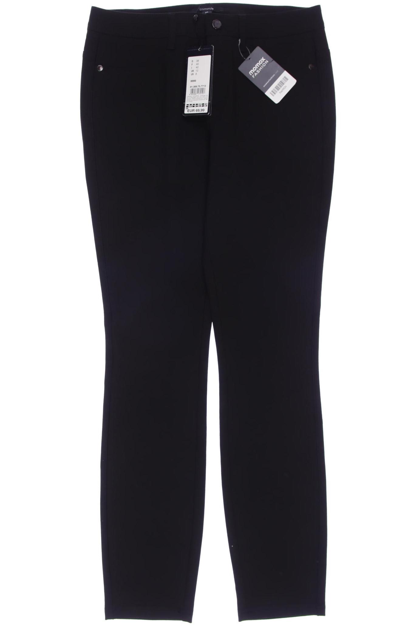 

Comma Damen Stoffhose, schwarz
