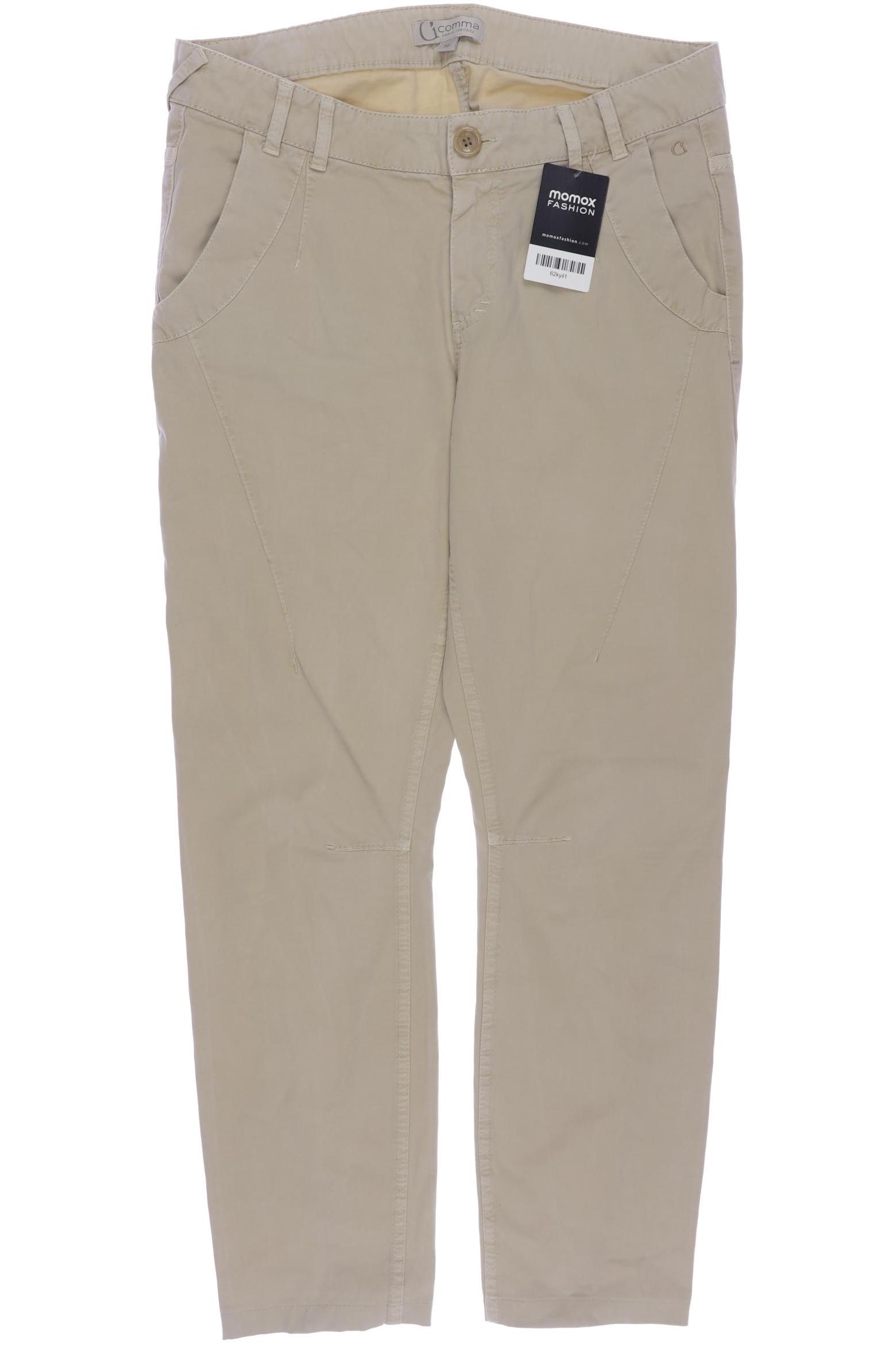 

Comma Damen Stoffhose, beige, Gr. 38