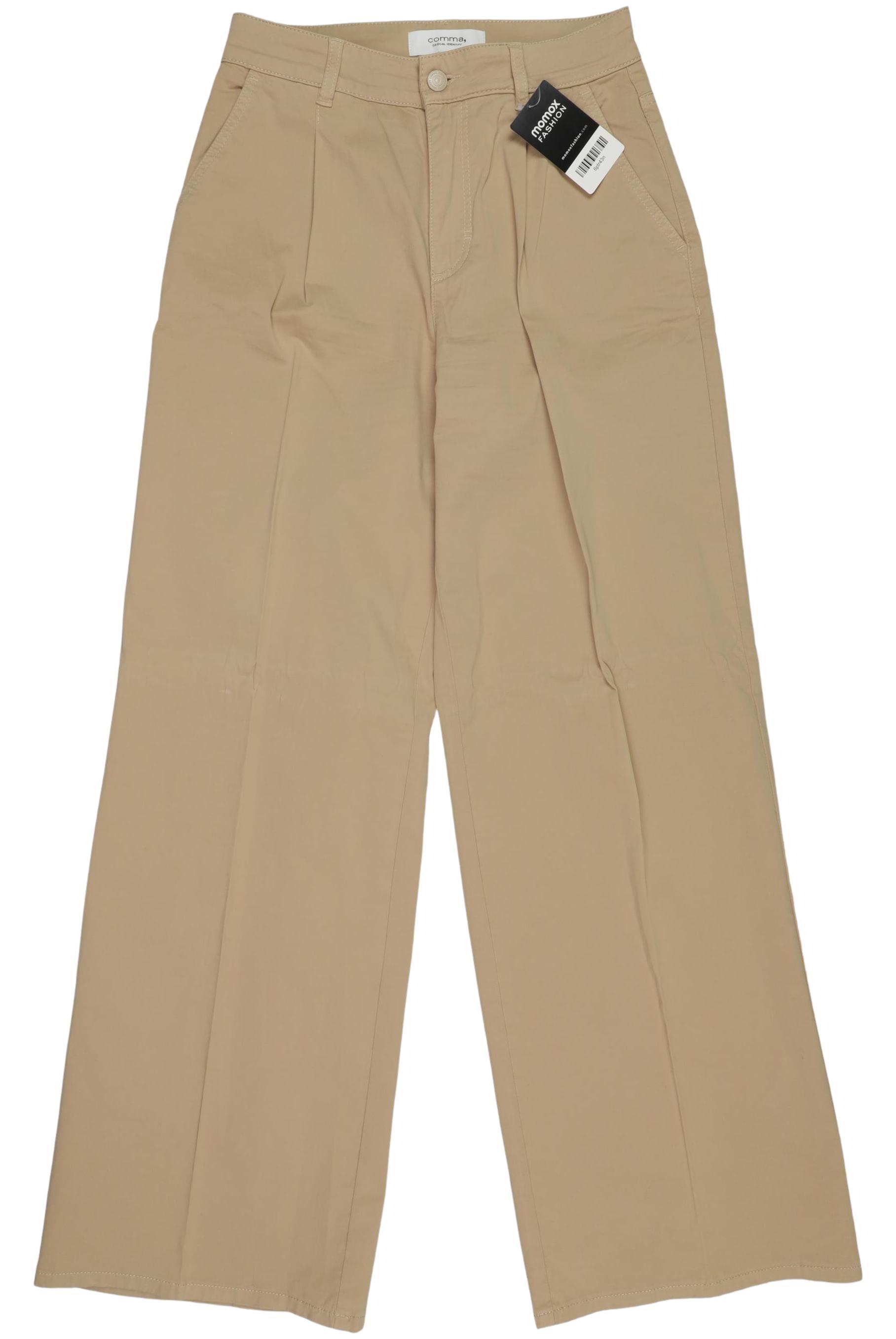 

Comma Damen Stoffhose, beige, Gr. 34