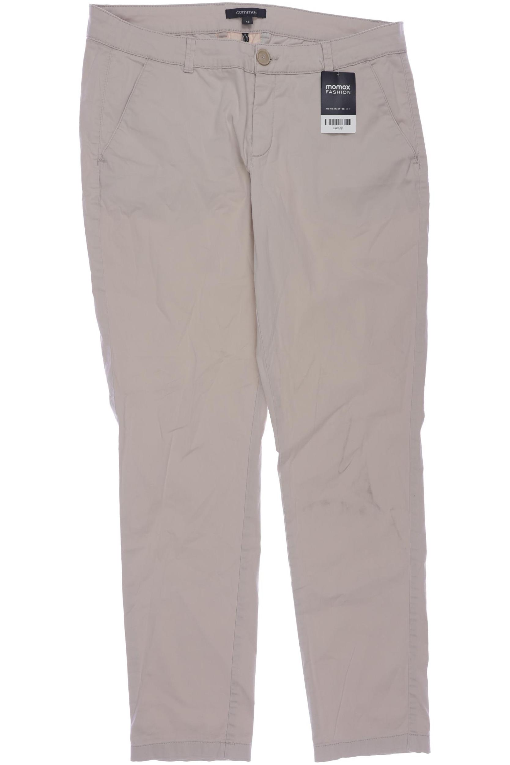 

Comma Damen Stoffhose, beige, Gr. 42