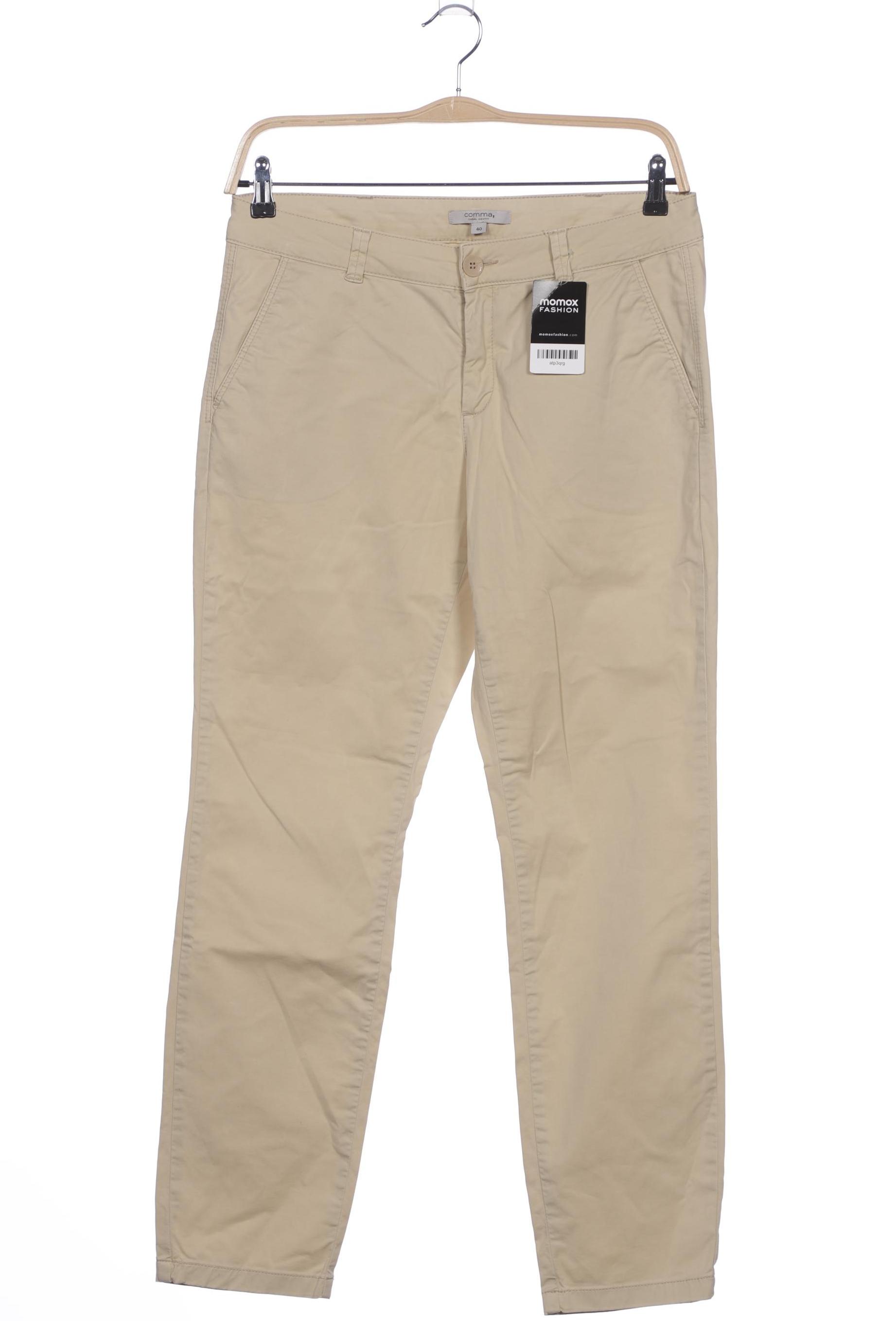 

Comma Damen Stoffhose, beige, Gr. 40