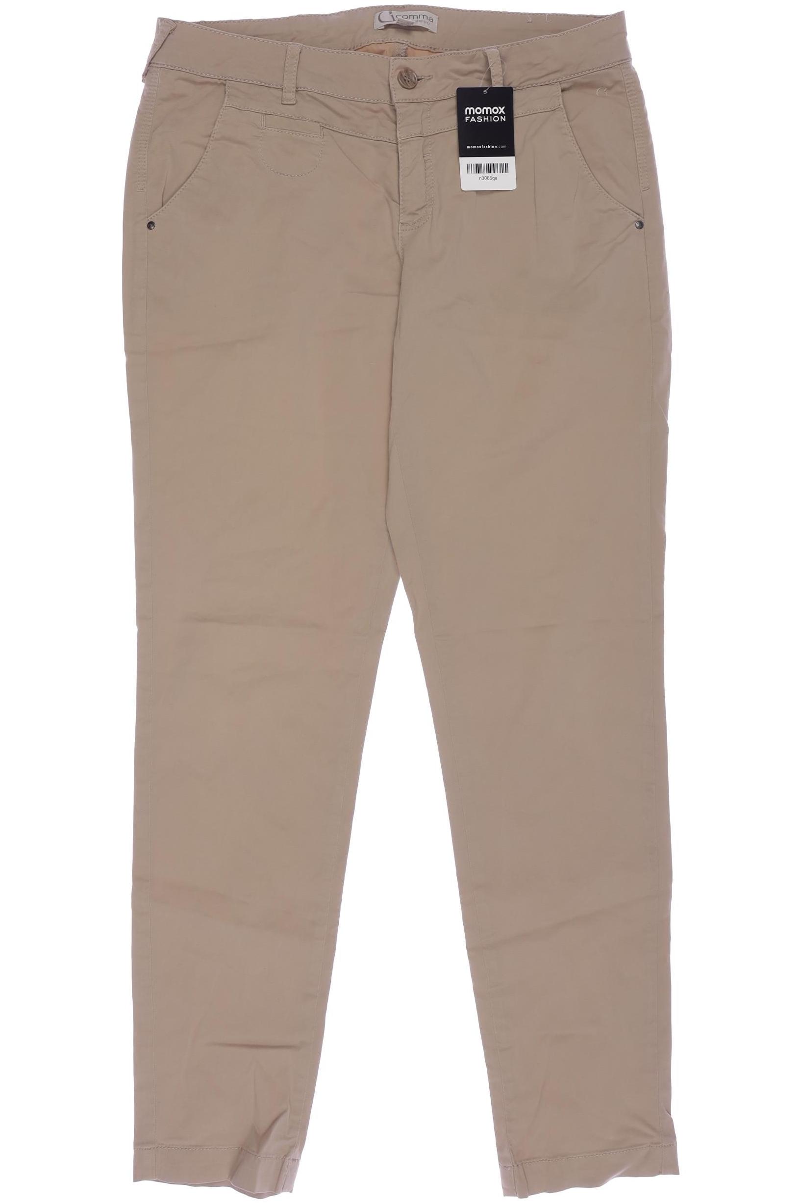 

Comma Damen Stoffhose, beige, Gr. 38