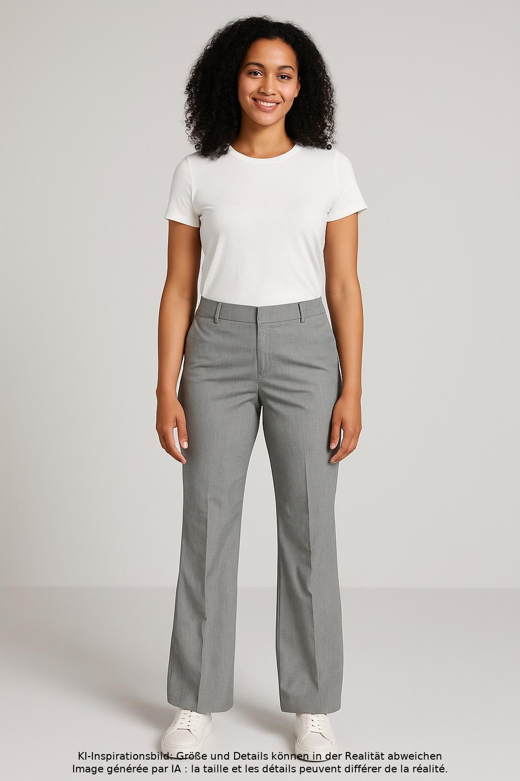 

Comma Damen Stoffhose, grau, Gr. 42