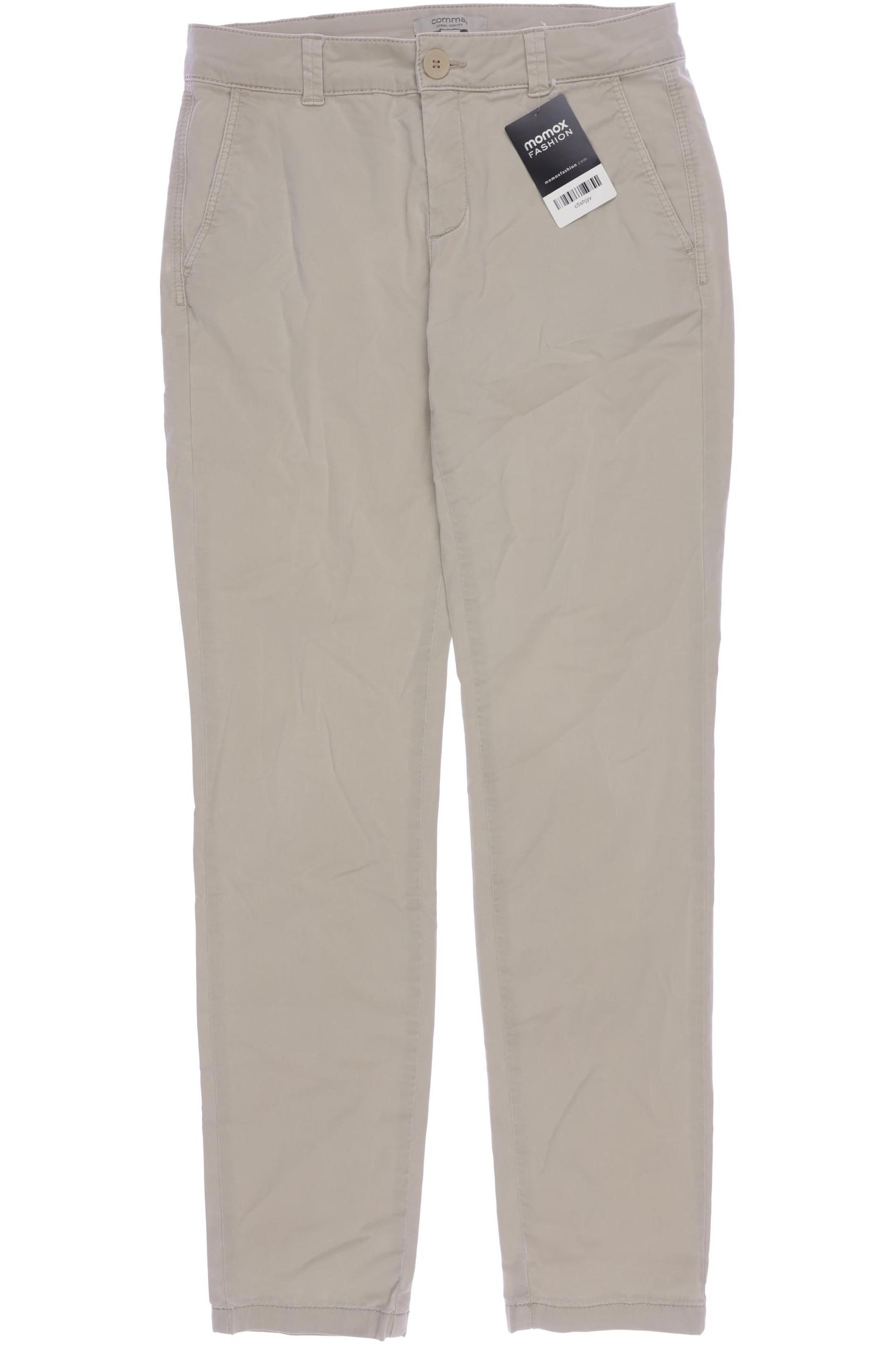 

Comma Damen Stoffhose, beige, Gr. 34