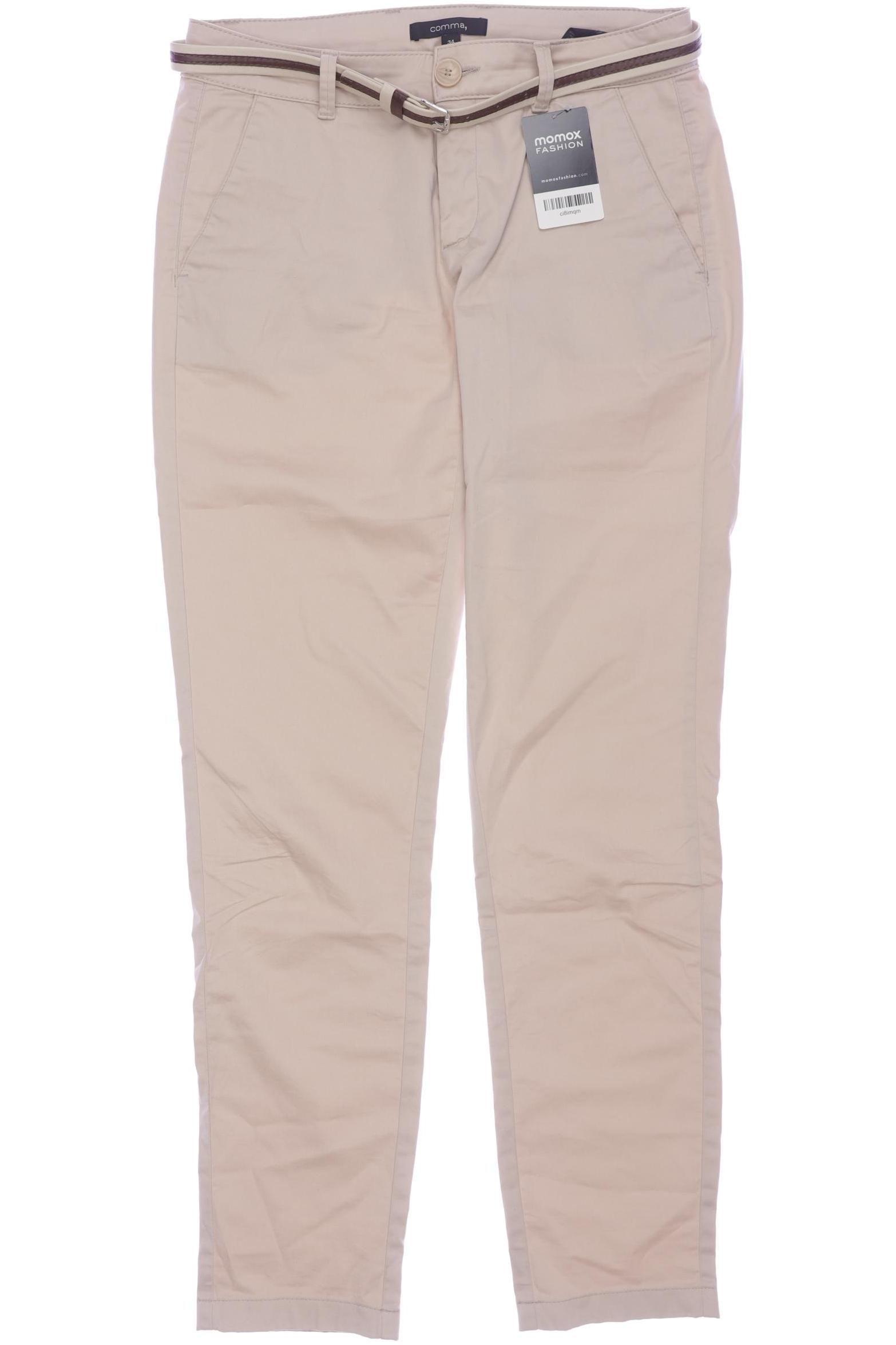 

Comma Damen Stoffhose, beige, Gr. 34