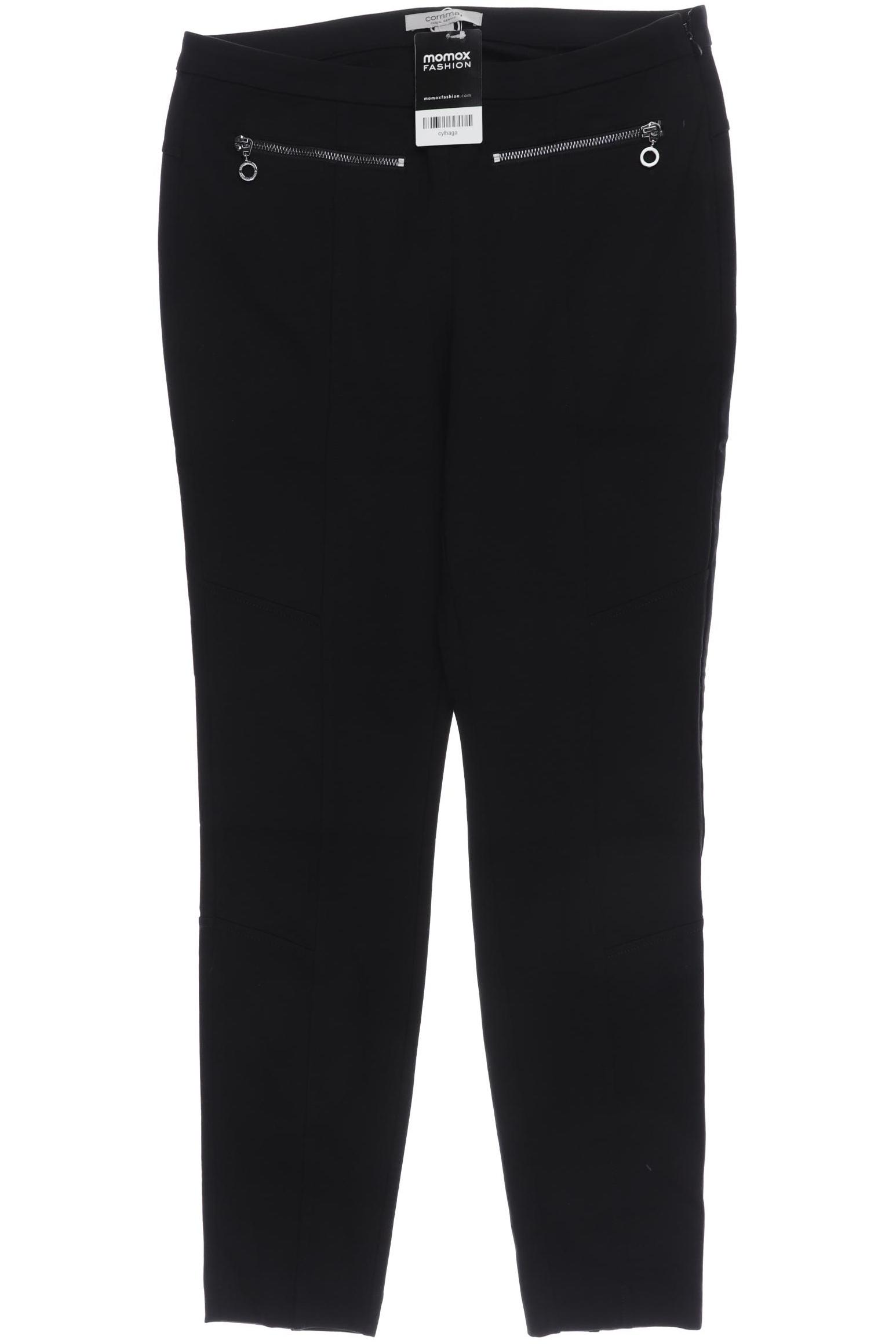 

Comma Damen Stoffhose, schwarz