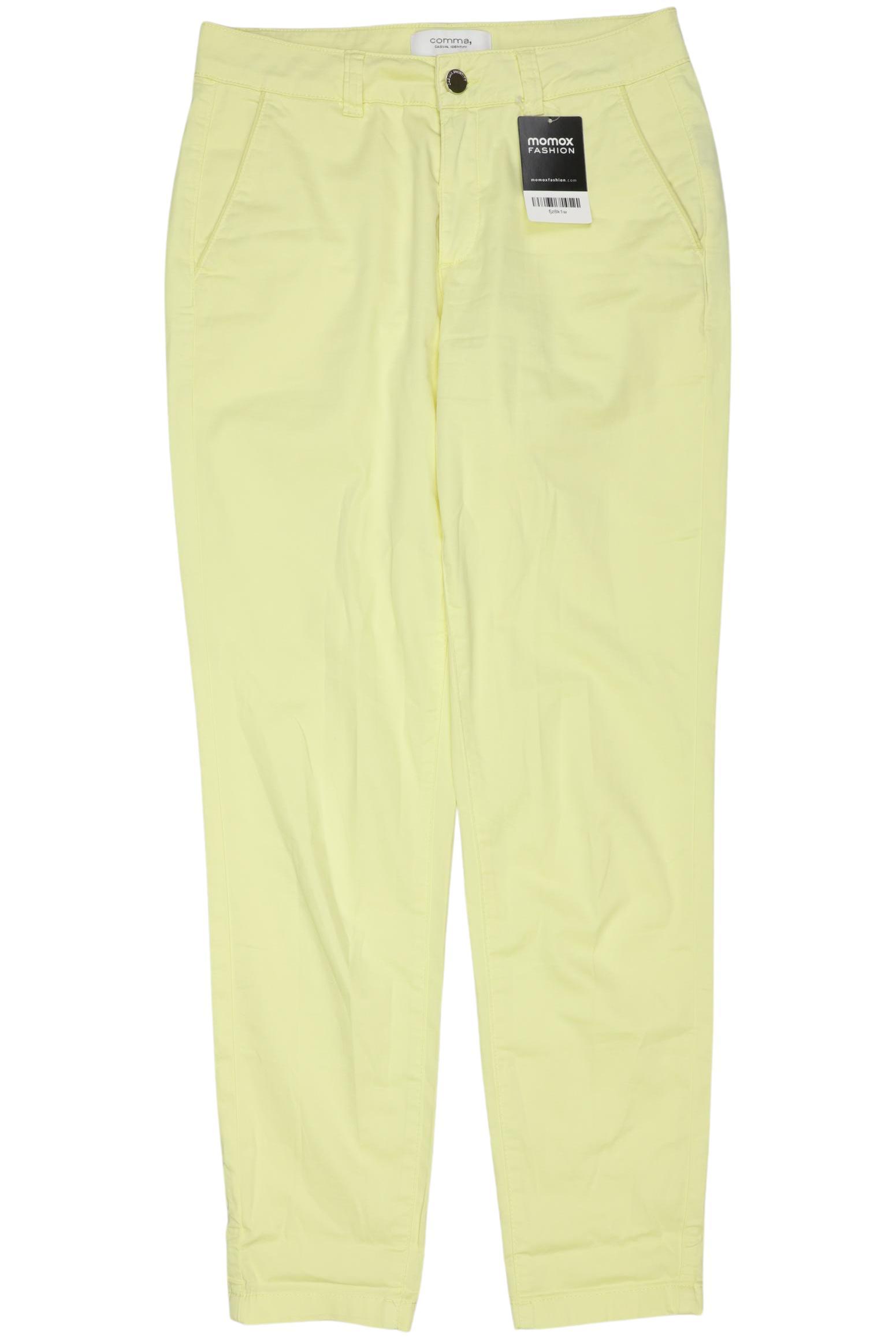 

Comma Damen Stoffhose, gelb, Gr. 34