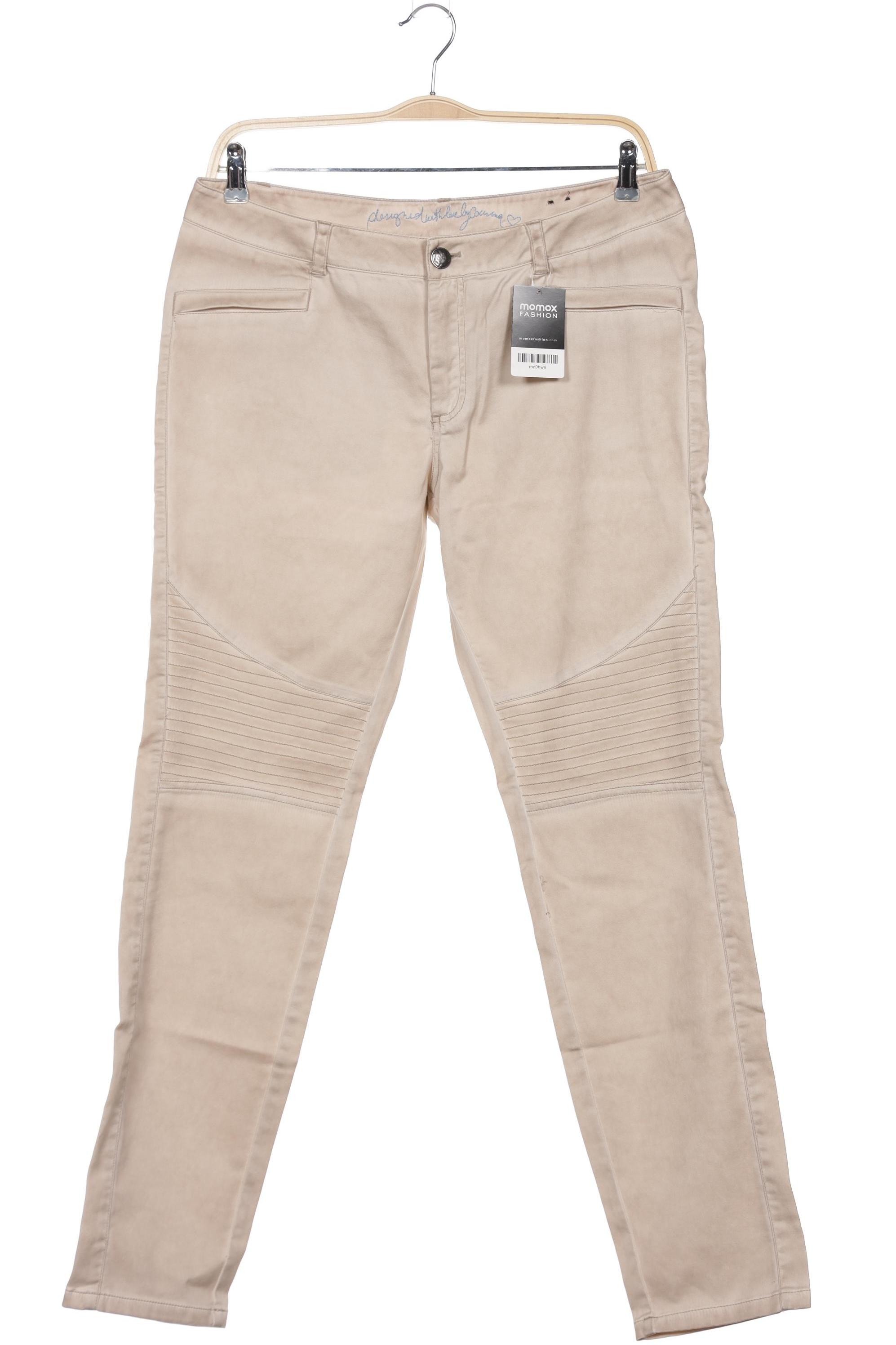 

Comma Damen Stoffhose, beige, Gr. 44