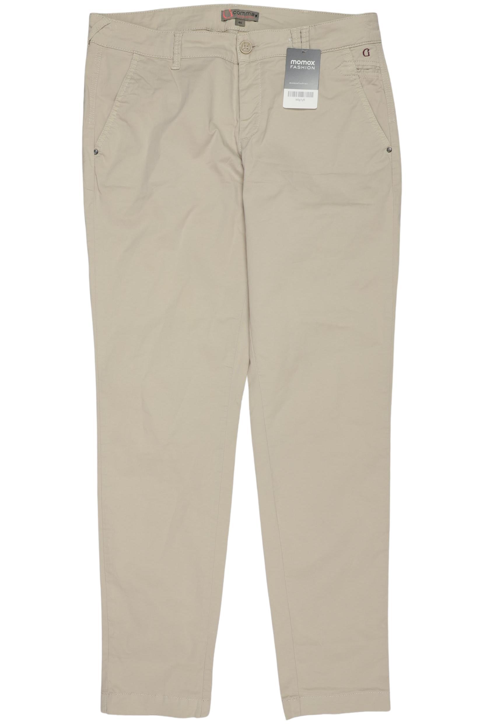 

Comma Damen Stoffhose, beige, Gr. 40