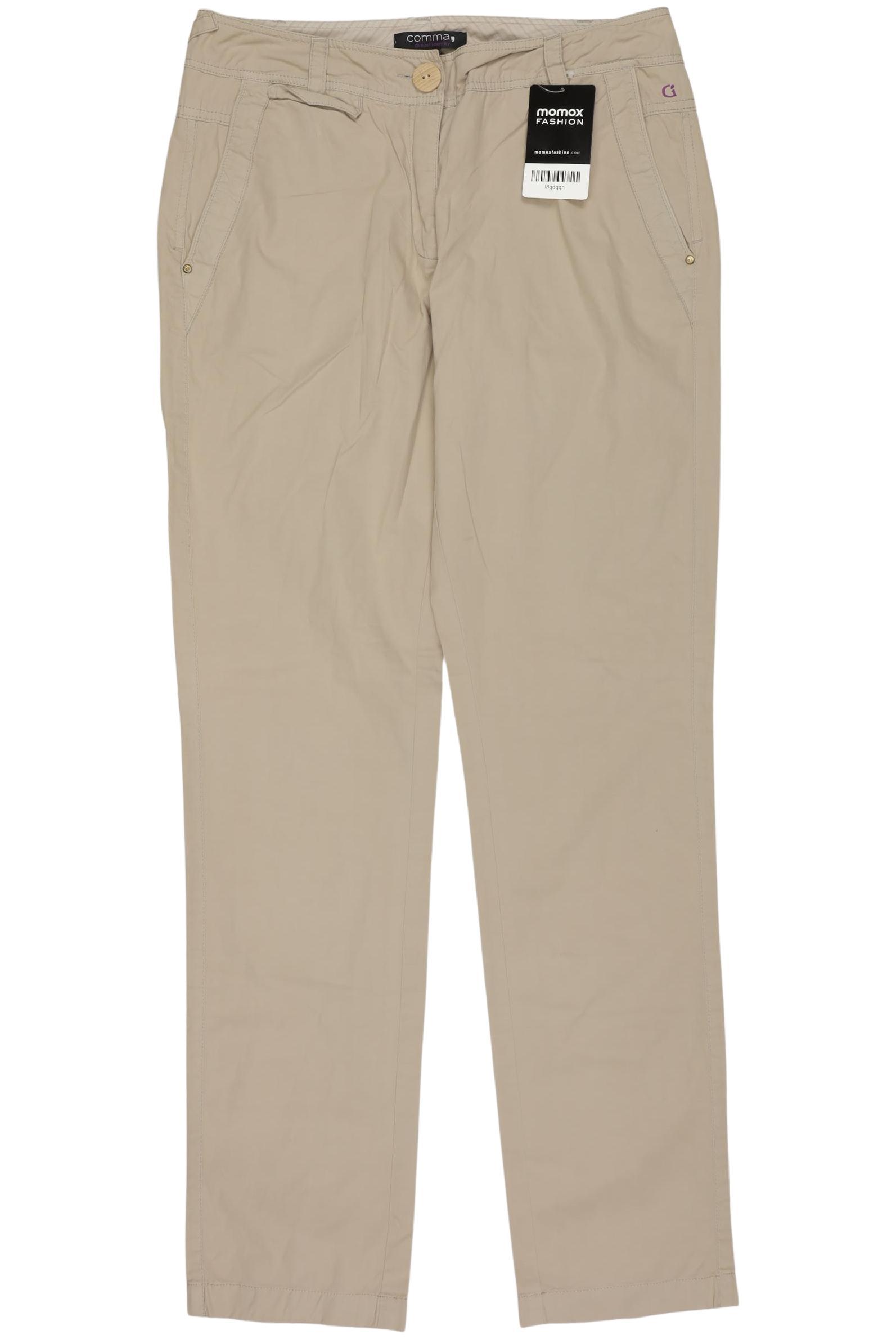 

Comma Damen Stoffhose, beige, Gr. 34