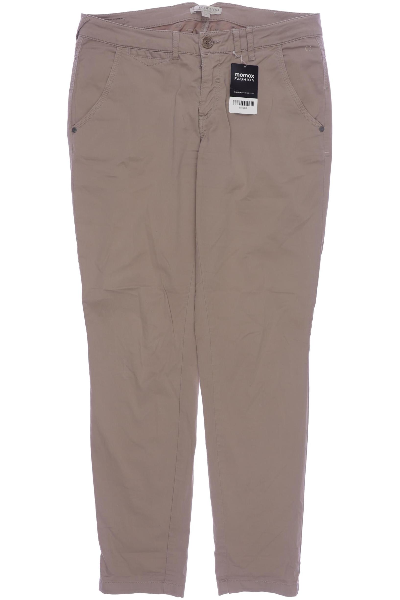 

Comma Damen Stoffhose, beige, Gr. 38