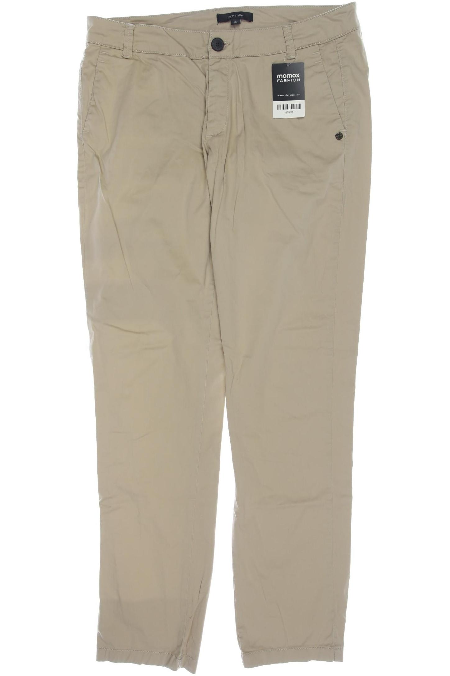 

Comma Damen Stoffhose, beige, Gr. 40