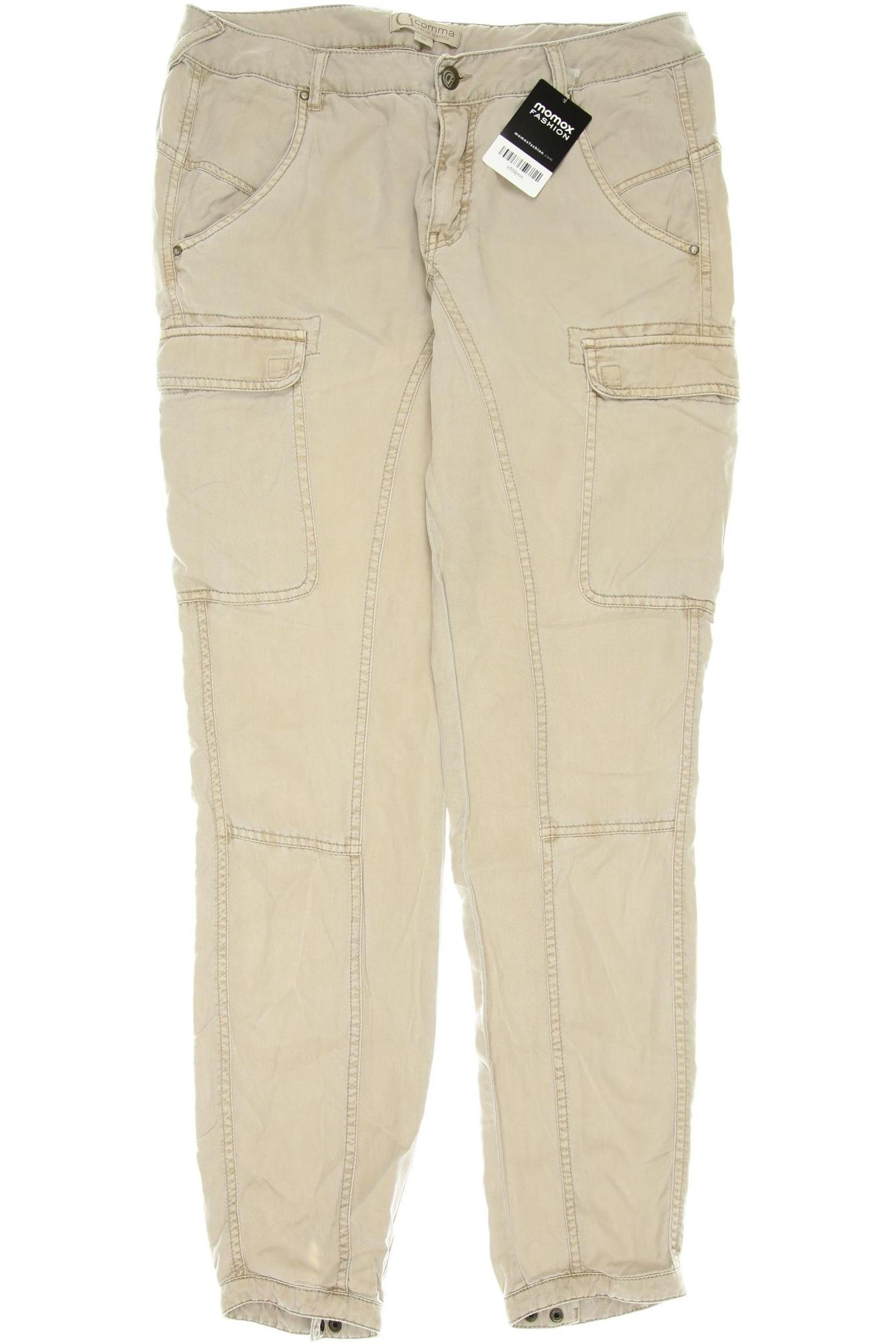 

Comma Damen Stoffhose, beige, Gr. 38