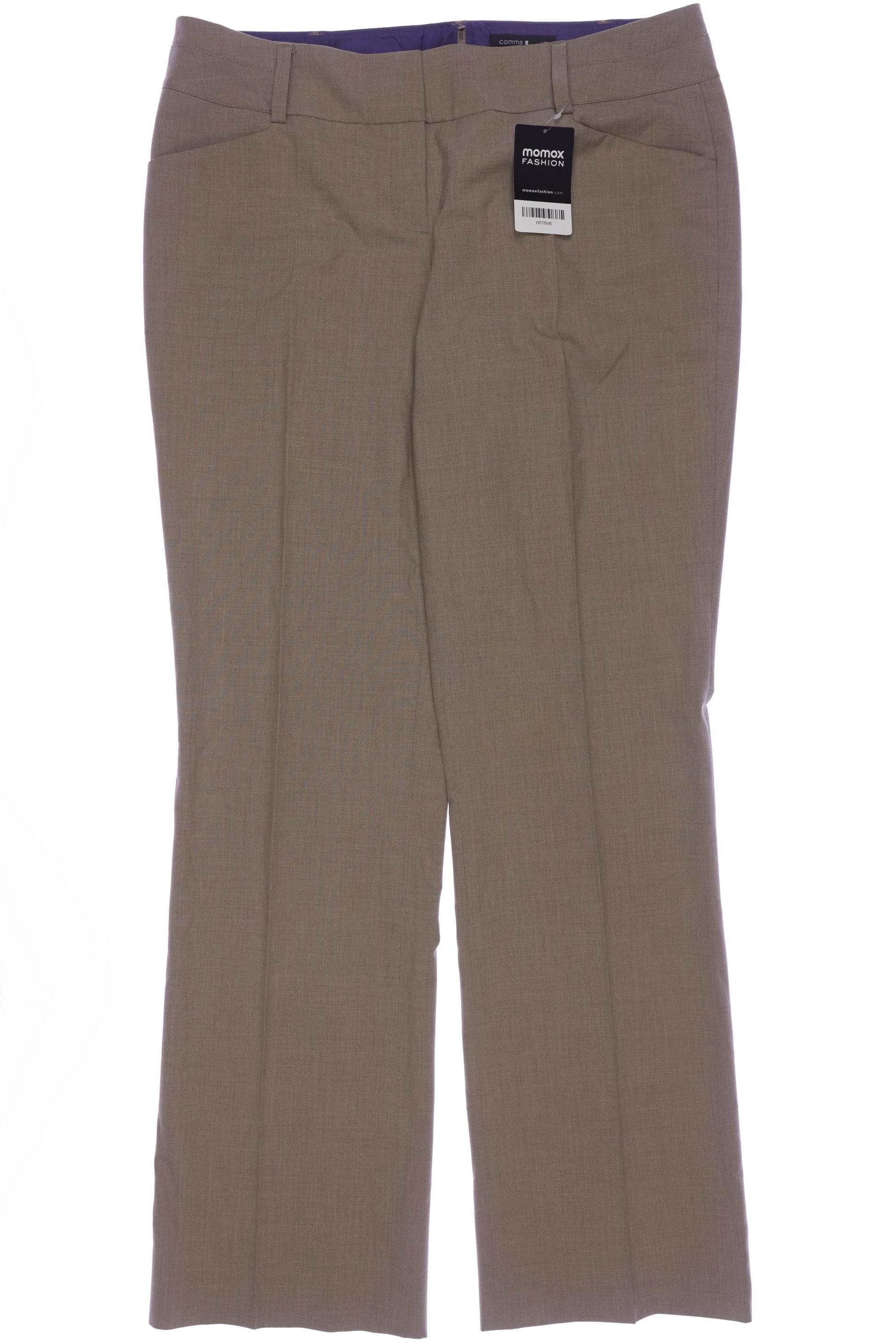 

Comma Damen Stoffhose, beige, Gr. 42
