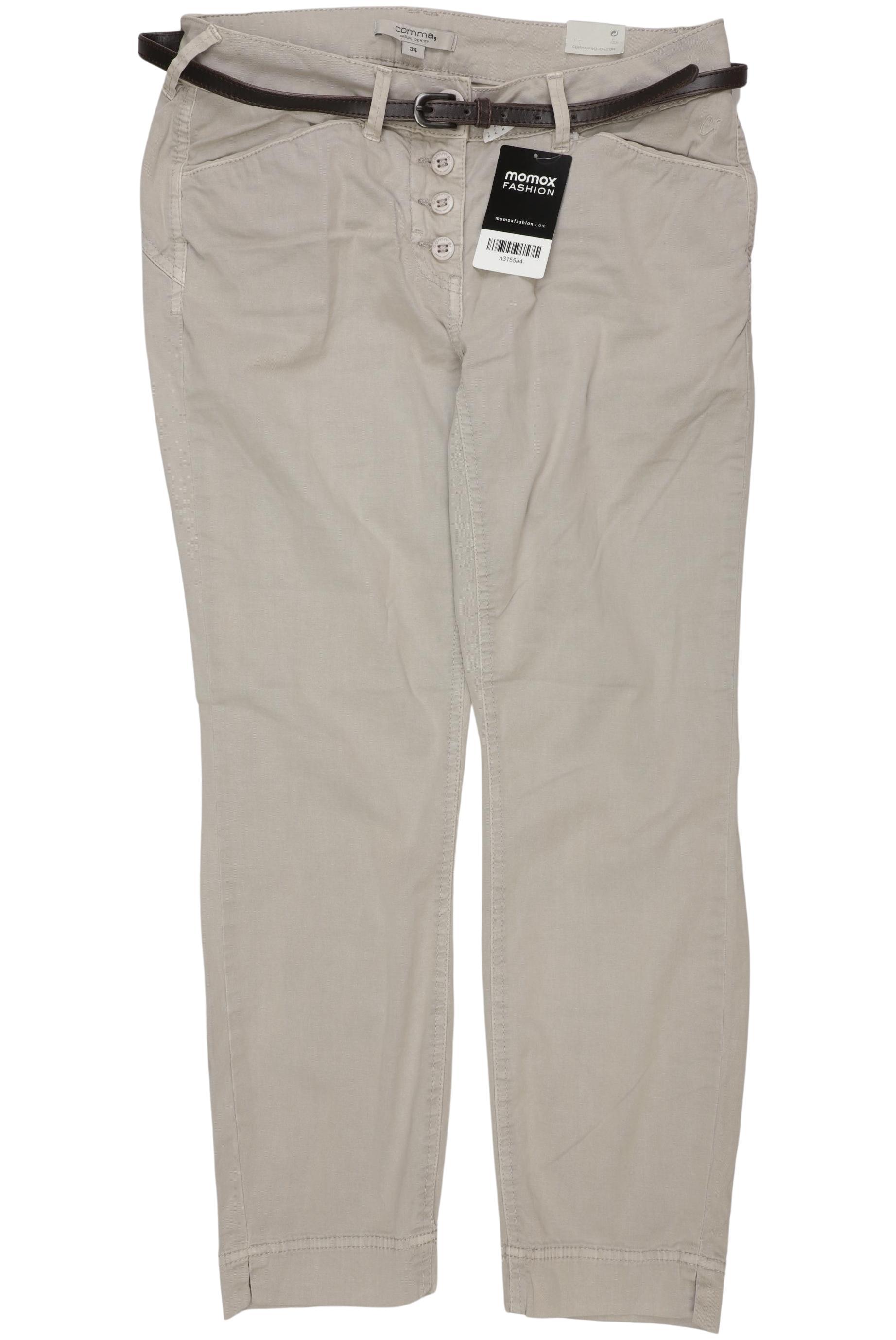 

Comma Damen Stoffhose, beige, Gr. 34