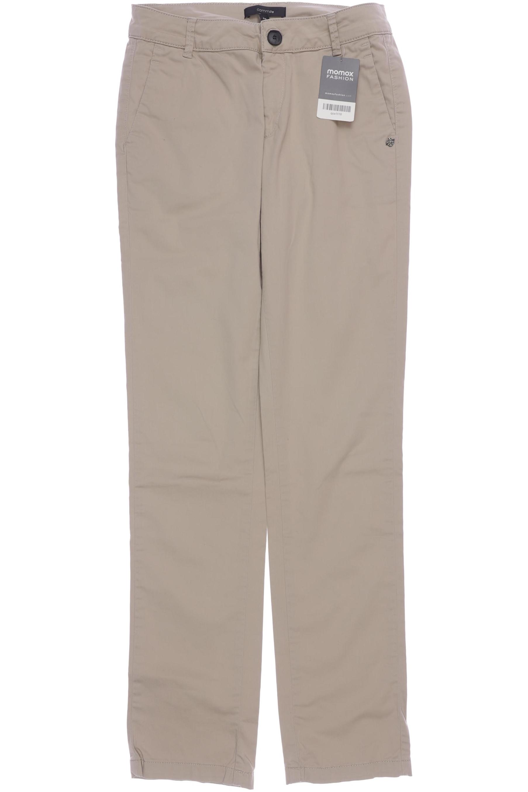 

Comma Damen Stoffhose, beige, Gr. 34