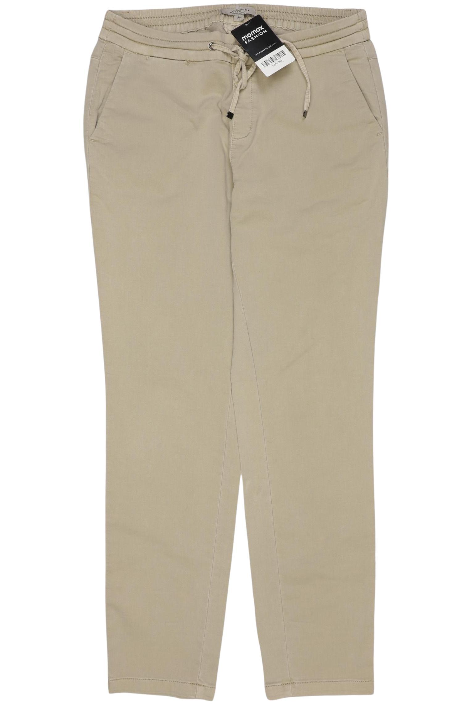

Comma Damen Stoffhose, beige, Gr. 36