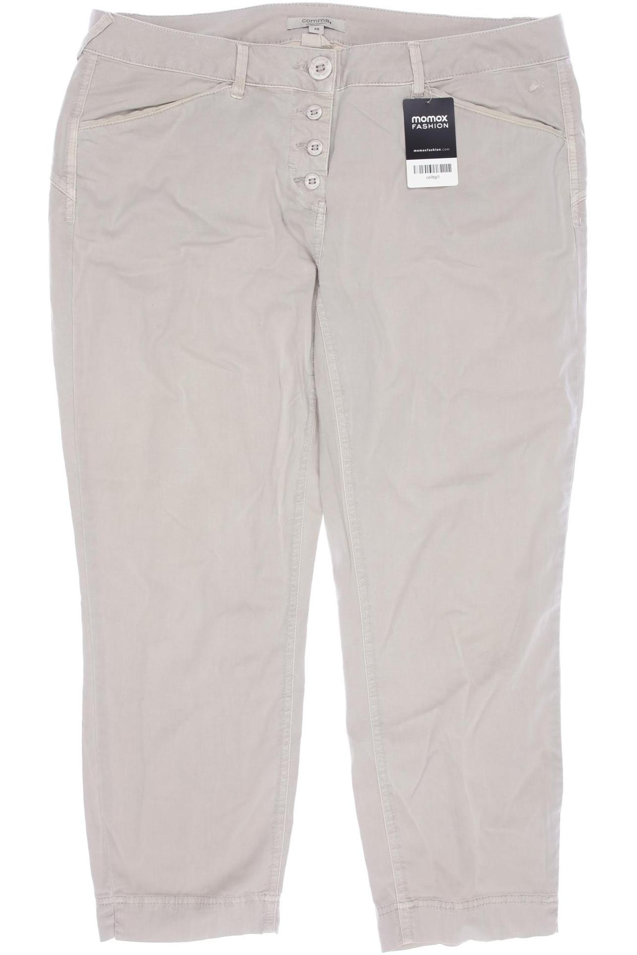 

Comma Damen Stoffhose, beige, Gr. 42