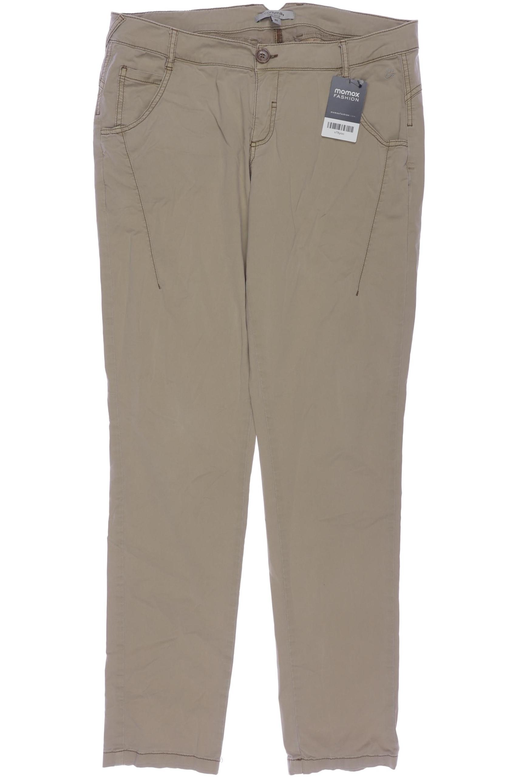 

Comma Damen Stoffhose, beige, Gr. 40