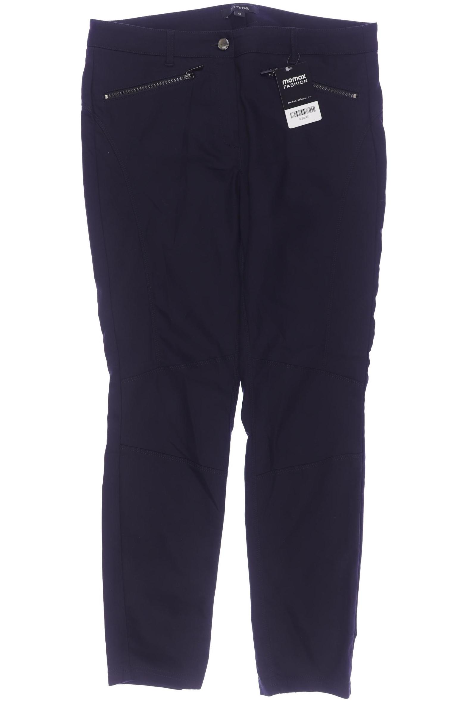 

Comma Damen Stoffhose, marineblau, Gr. 42