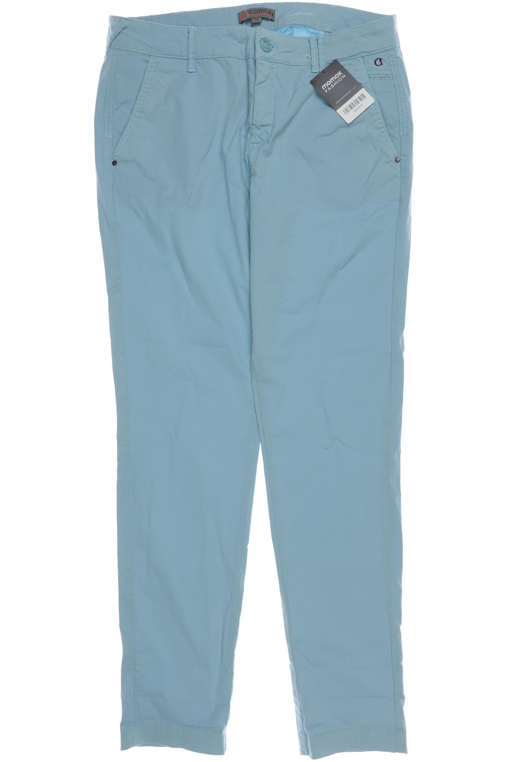 

Comma Damen Stoffhose, hellblau, Gr. 40
