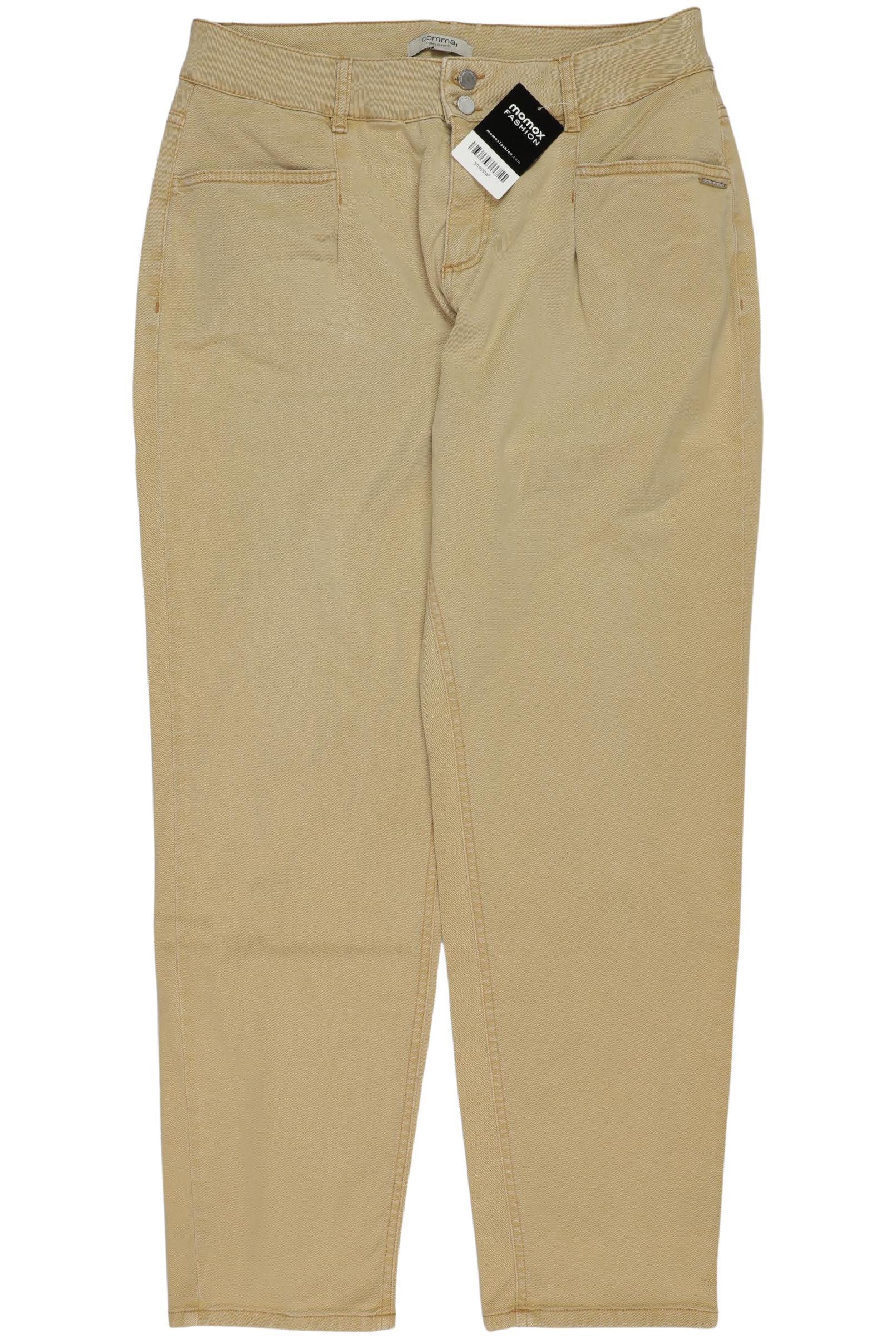 

Comma Damen Stoffhose, beige, Gr. 40