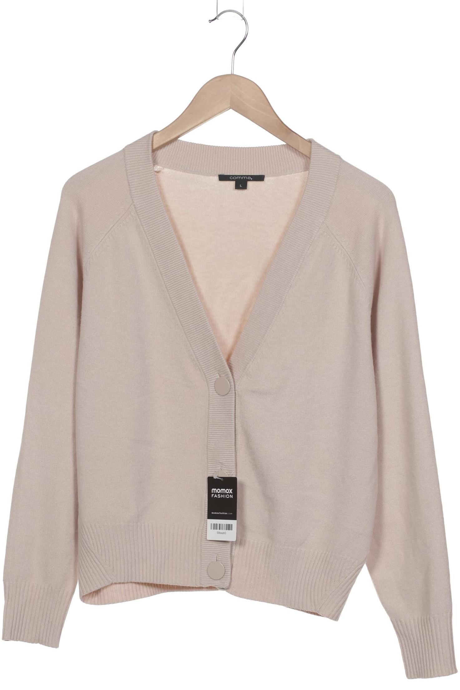 

Comma Damen Strickjacke, beige, Gr. 42