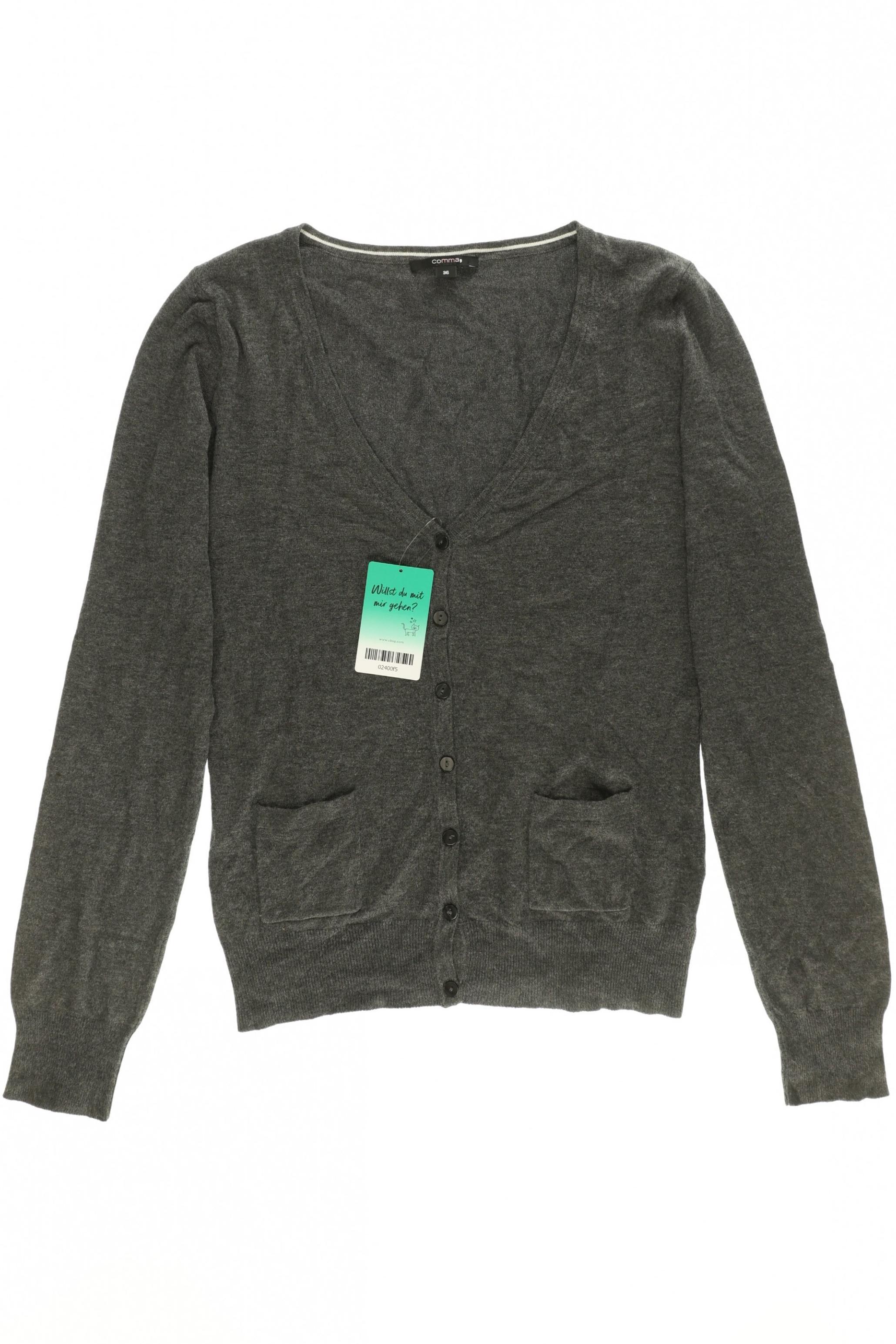 

Comma Damen Strickjacke, grau, Gr. 36