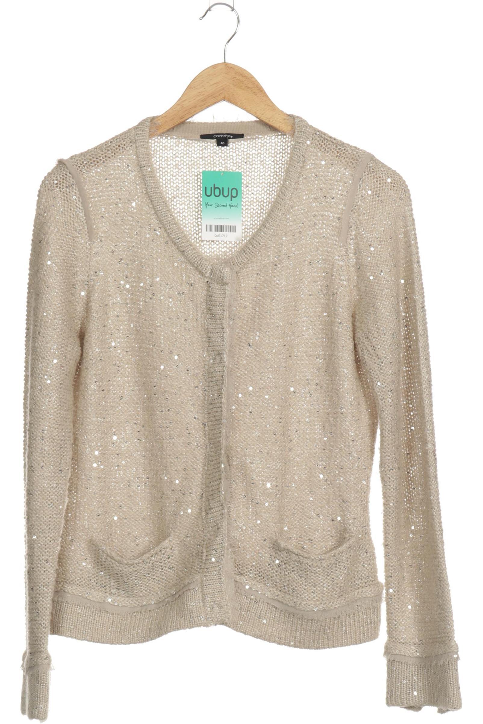 

Comma Damen Strickjacke, beige, Gr. 40