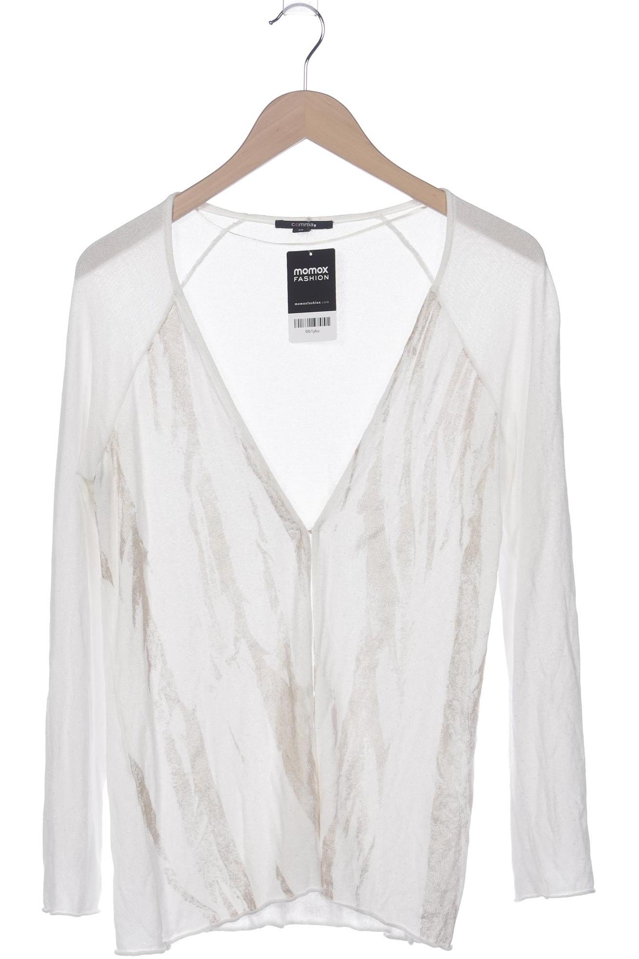 

Comma Damen Strickjacke, weiß, Gr. 40