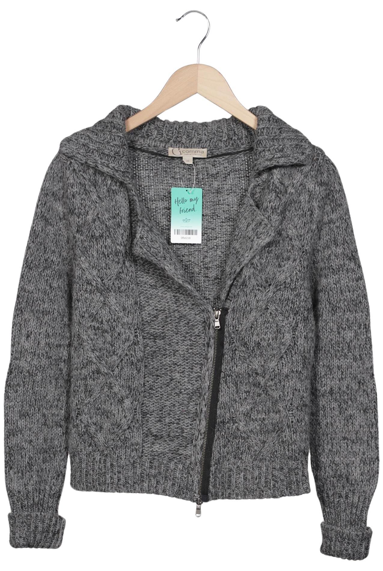 

Comma Damen Strickjacke, grau, Gr. 38