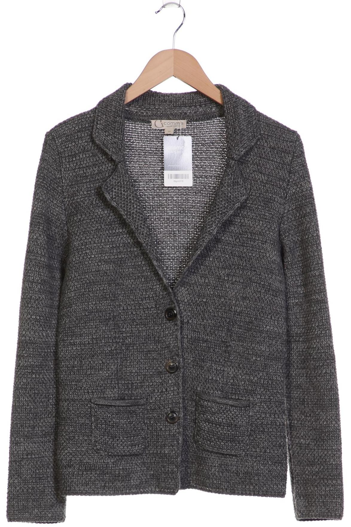 

Comma Damen Strickjacke, grau, Gr. 38