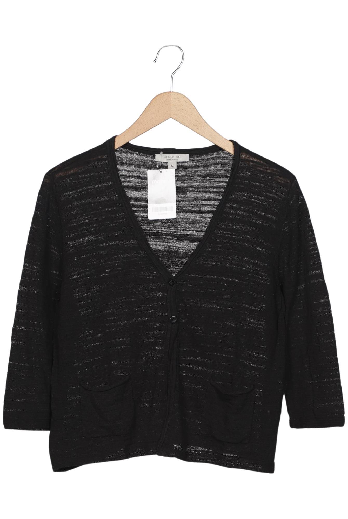 

Comma Damen Strickjacke, schwarz, Gr. 44