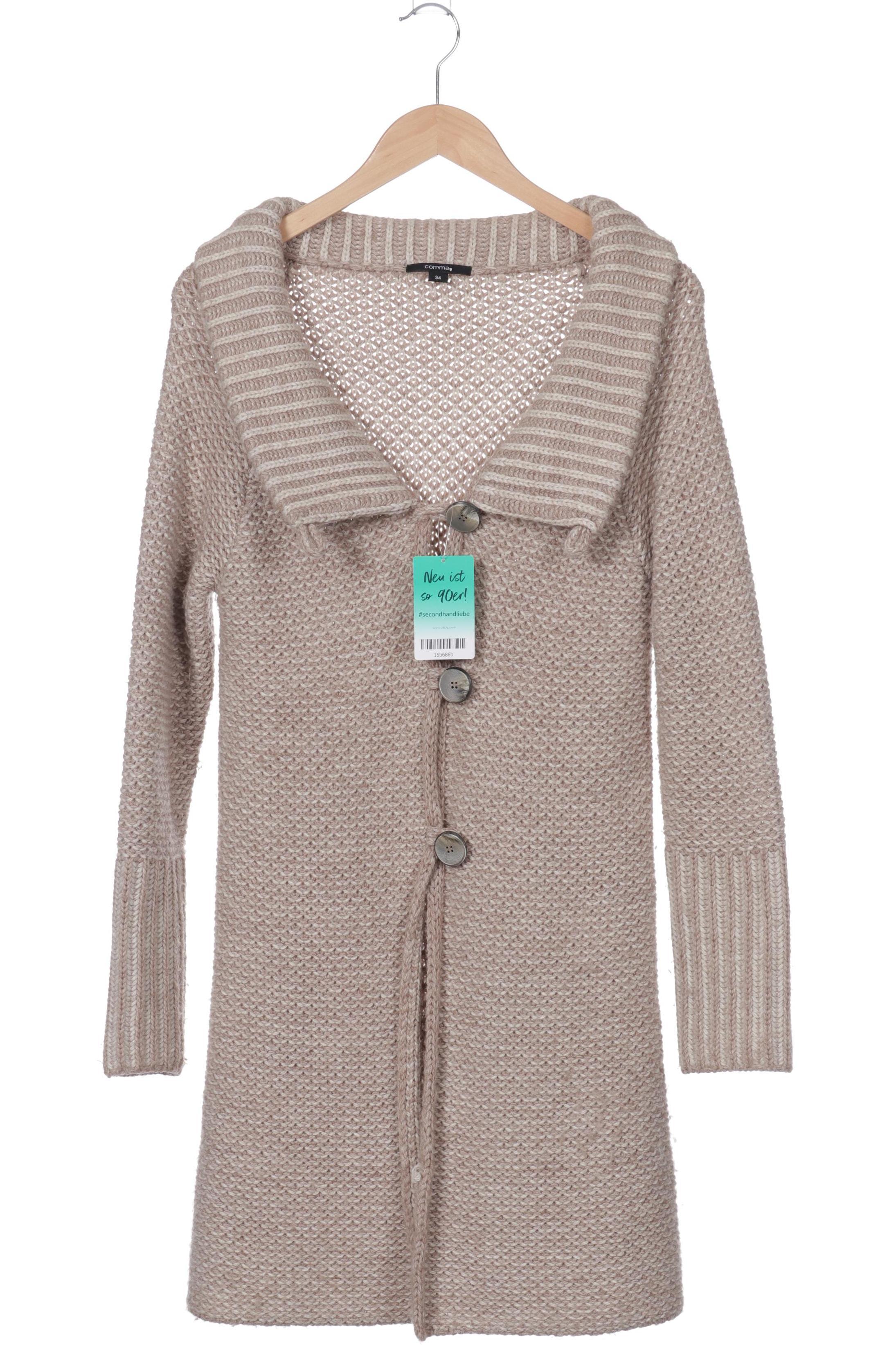 

Comma Damen Strickjacke, beige, Gr. 34