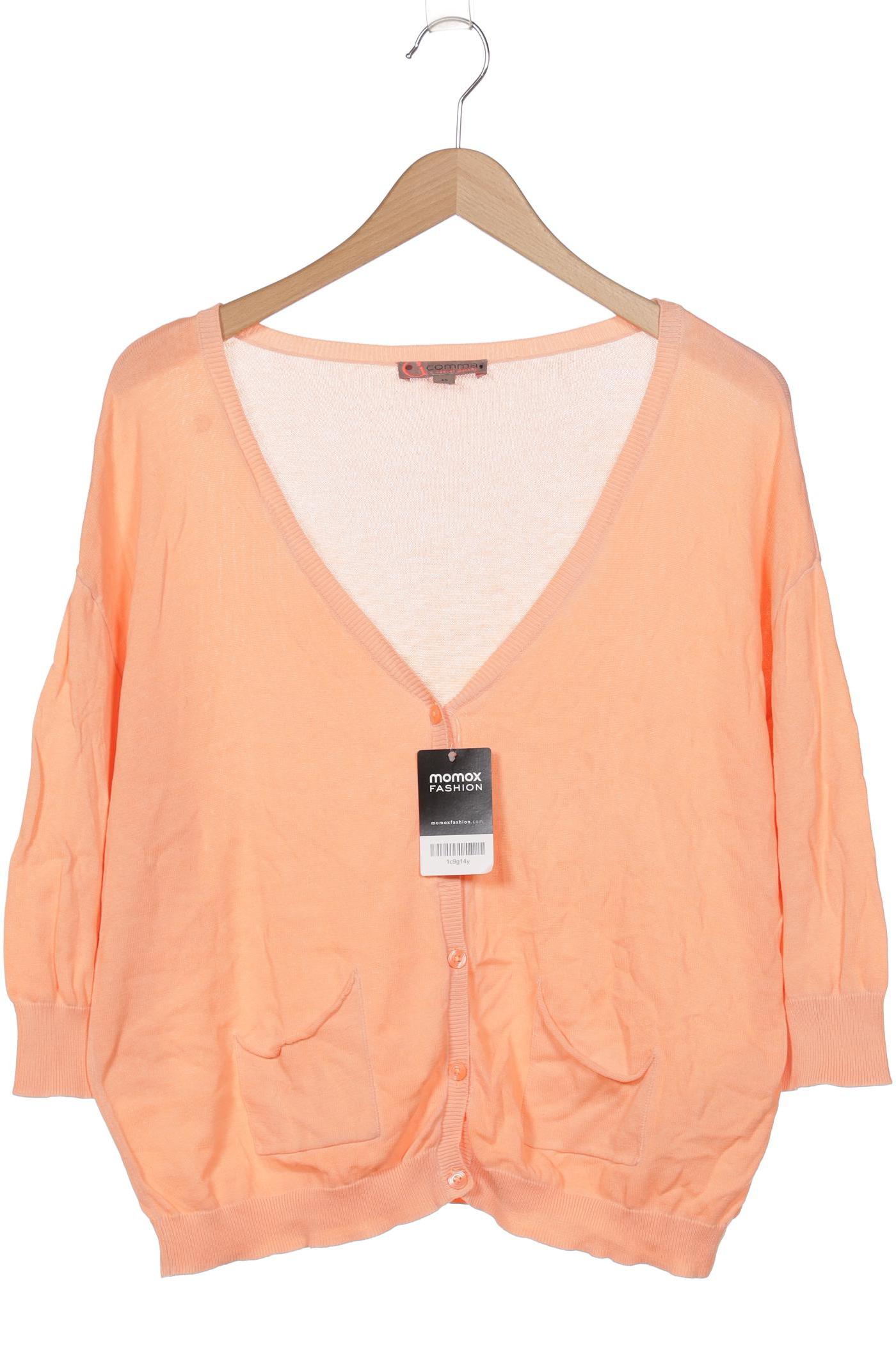 

Comma Damen Strickjacke, orange, Gr. 40