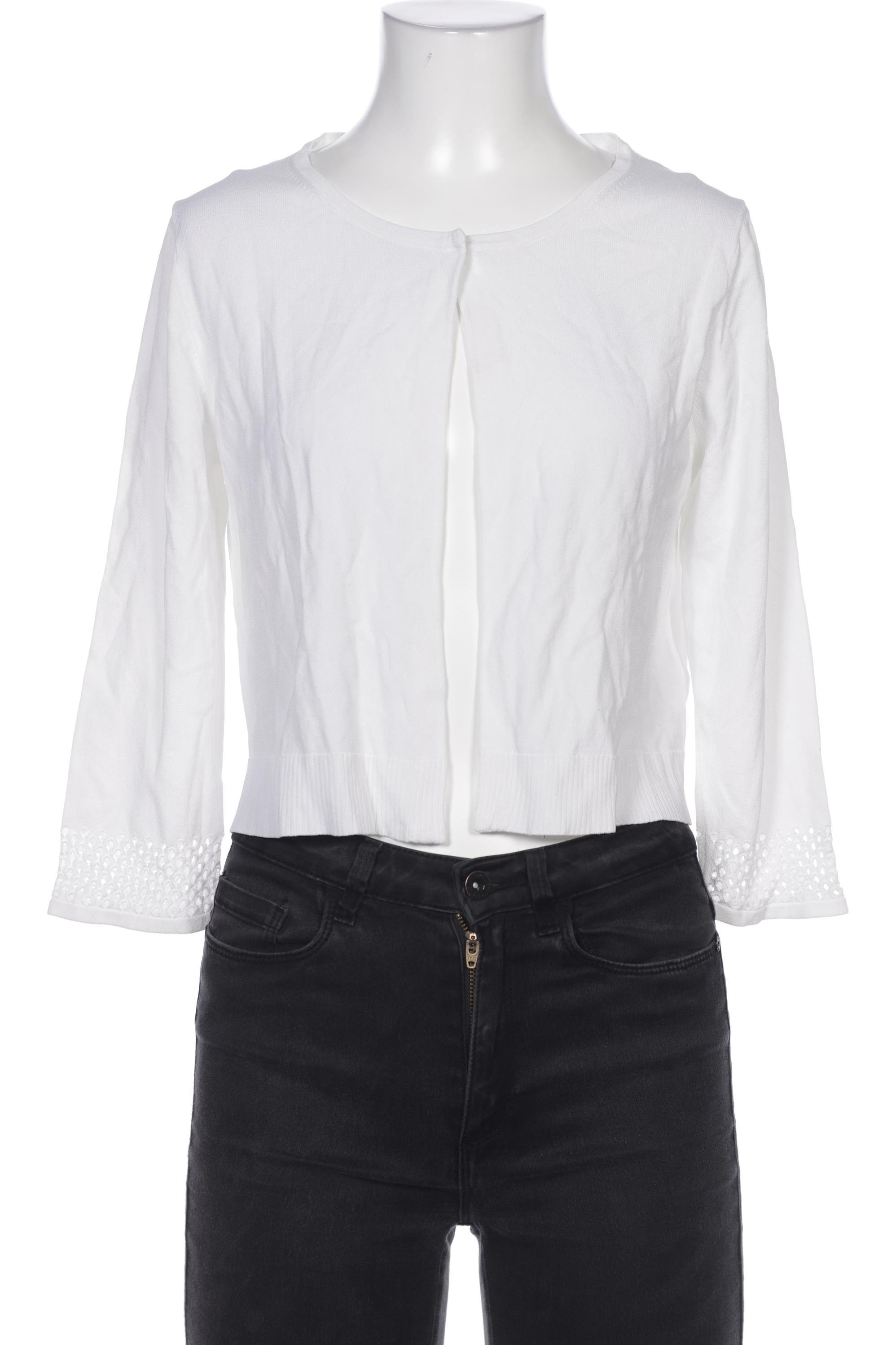 

Comma Damen Strickjacke, weiß, Gr. 38