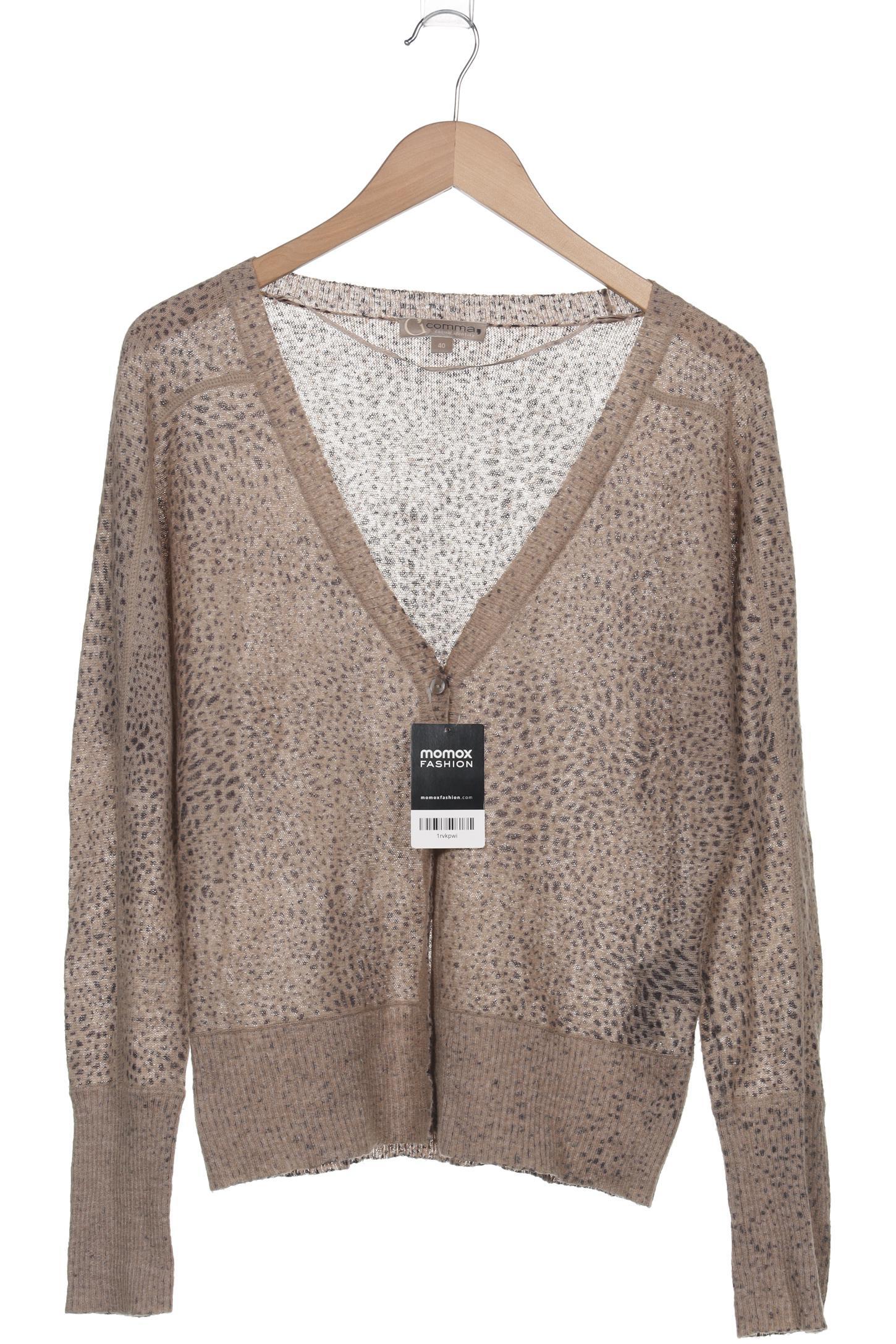 

Comma Damen Strickjacke, beige, Gr. 40
