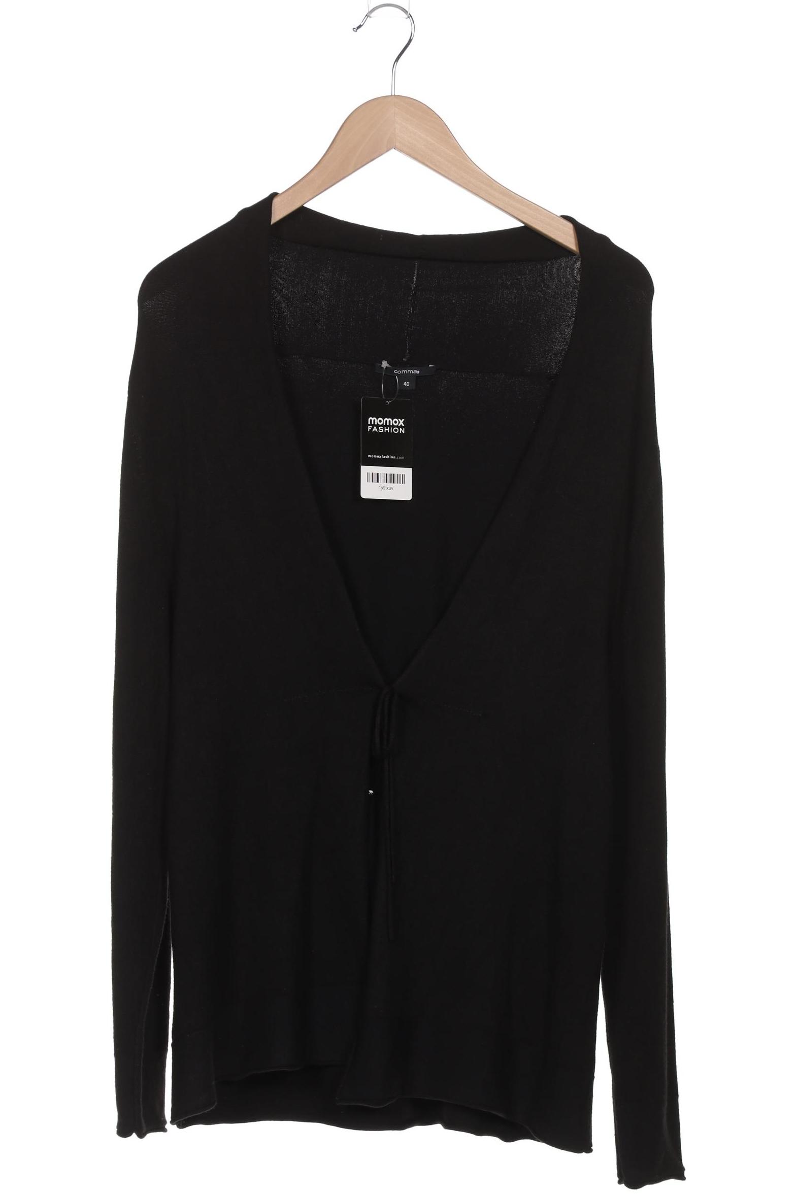 

Comma Damen Strickjacke, schwarz, Gr. 40