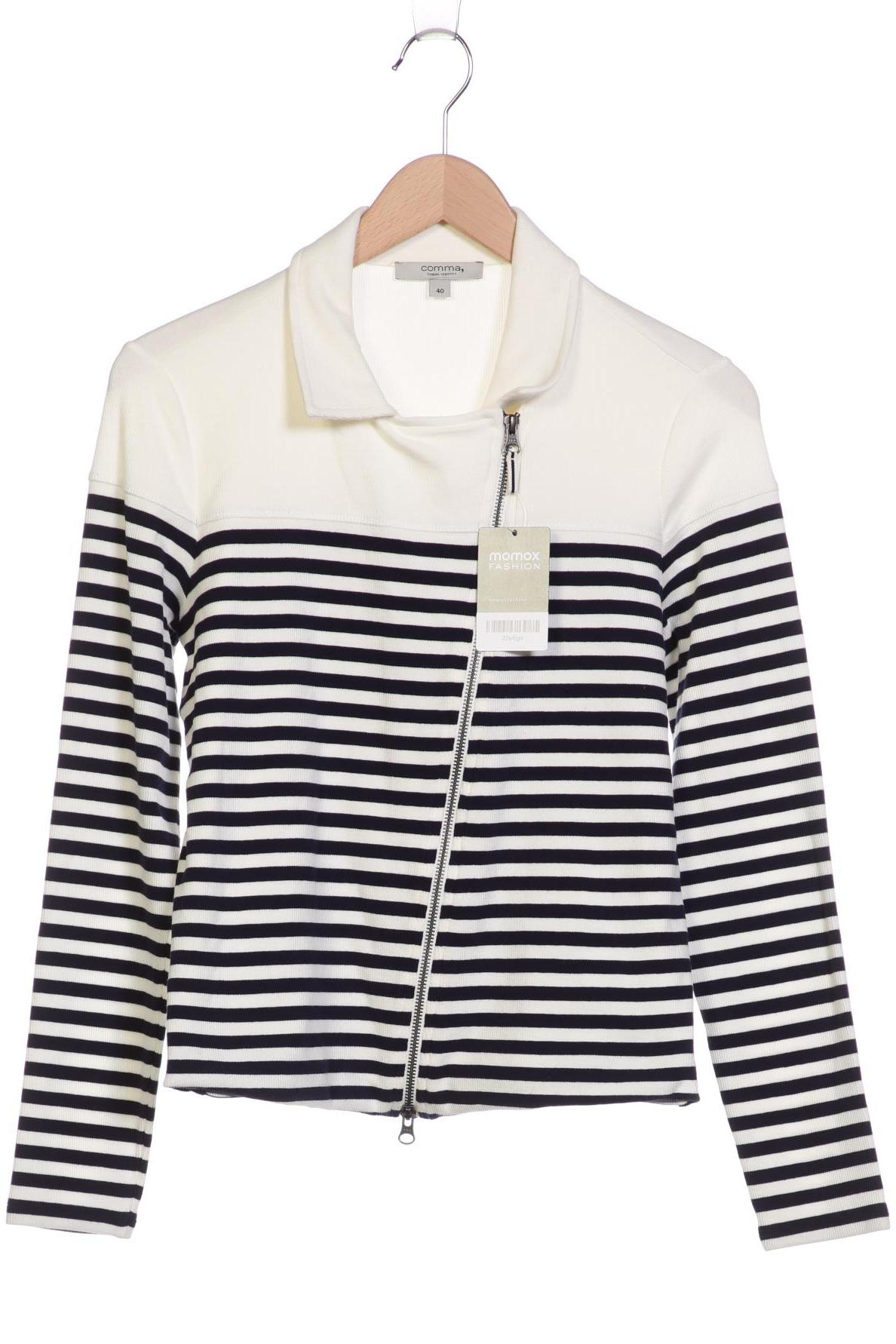 

Comma Damen Strickjacke, weiß, Gr. 40