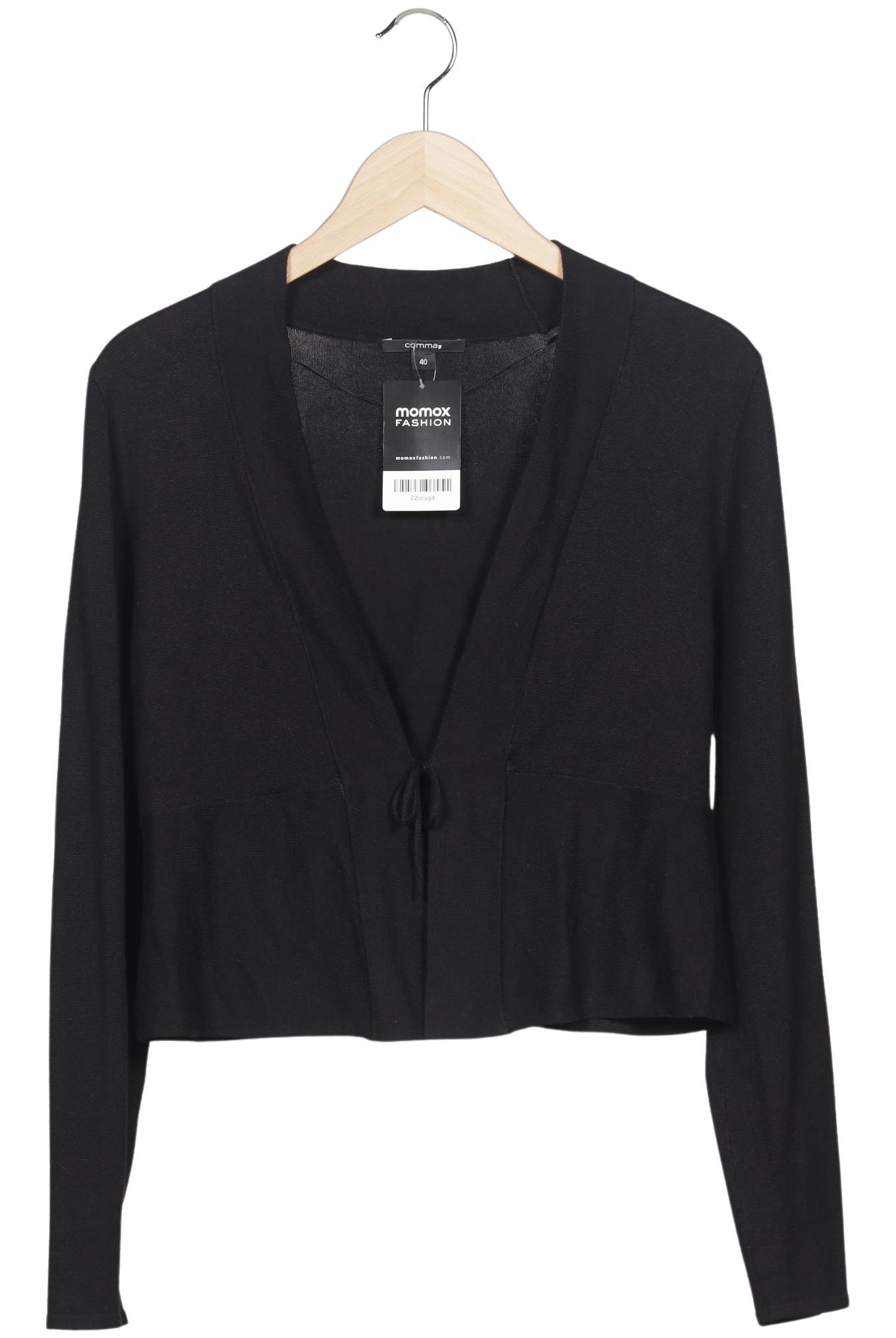

Comma Damen Strickjacke, schwarz, Gr. 40