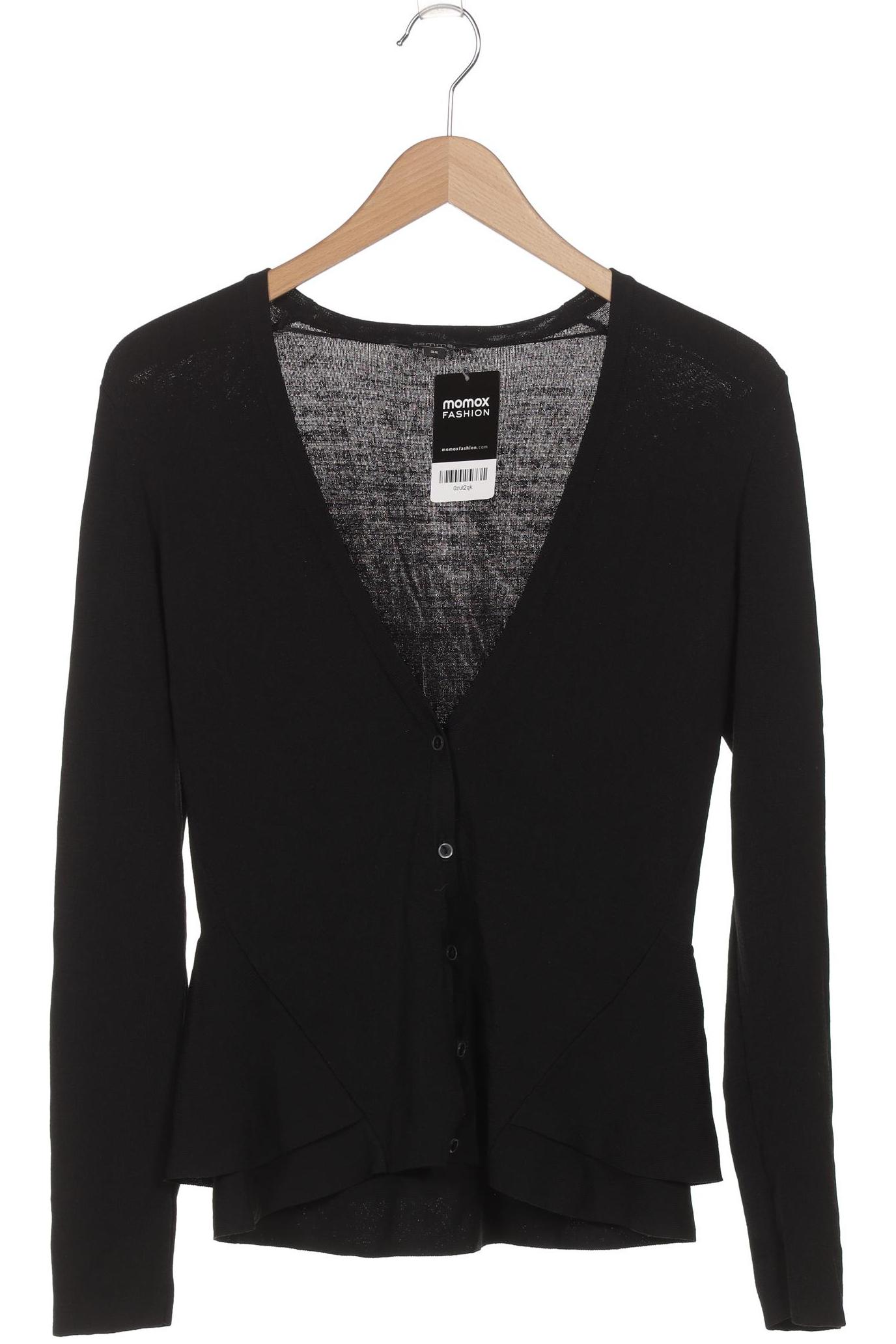 

Comma Damen Strickjacke, schwarz, Gr. 36