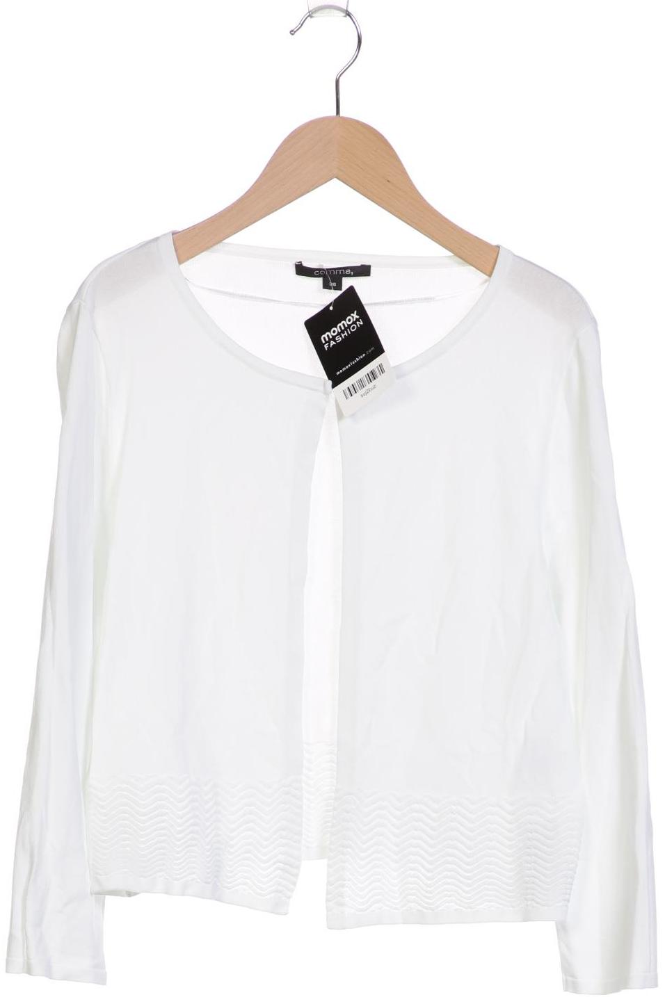 

Comma Damen Strickjacke, weiß, Gr. 38