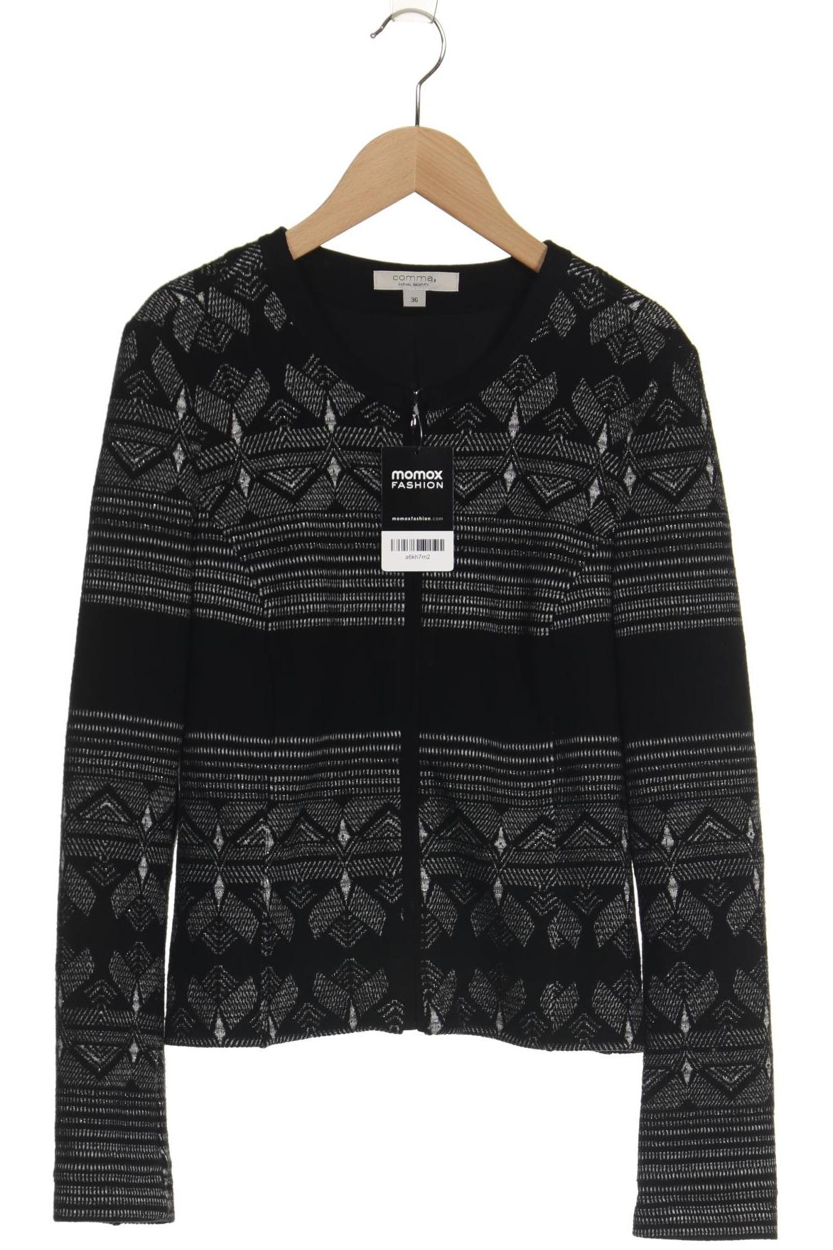 

Comma Damen Strickjacke, schwarz, Gr. 36
