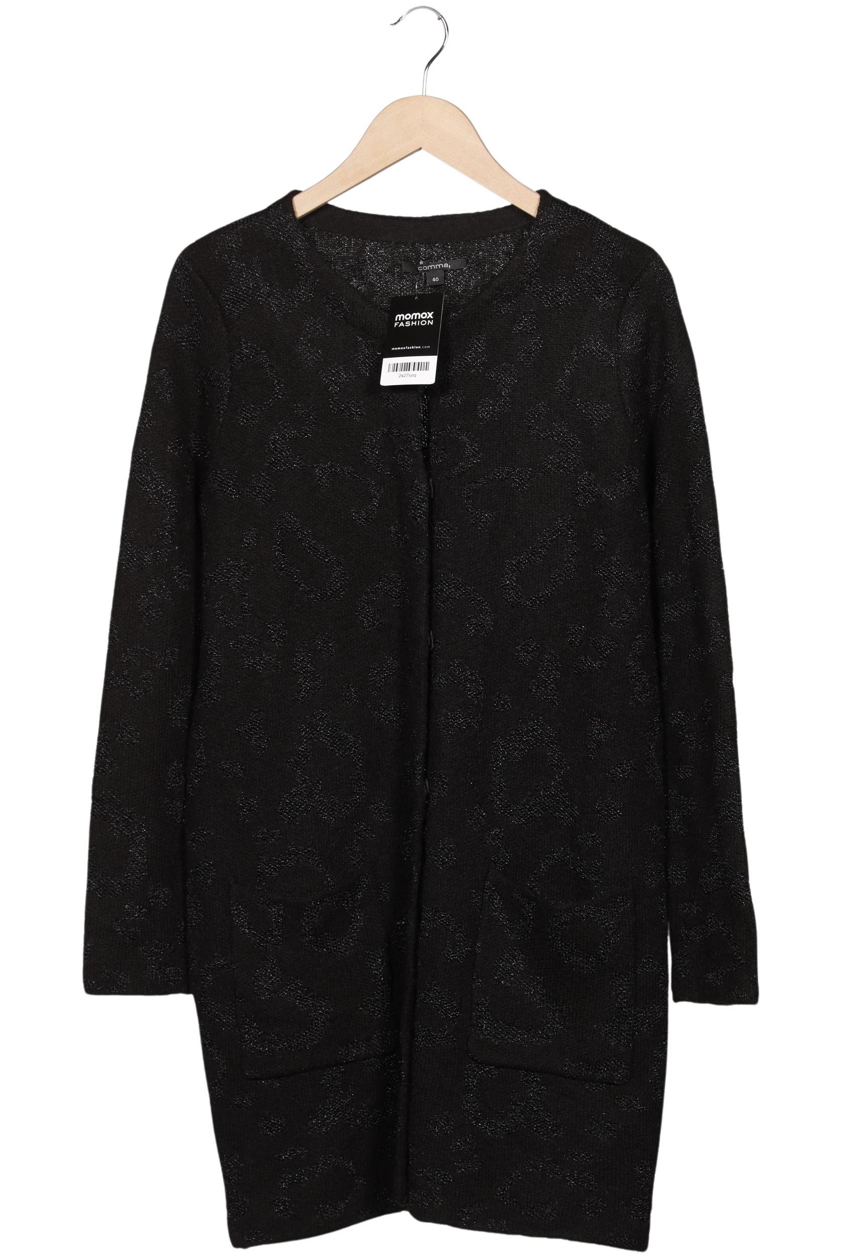 

Comma Damen Strickjacke, schwarz, Gr. 40