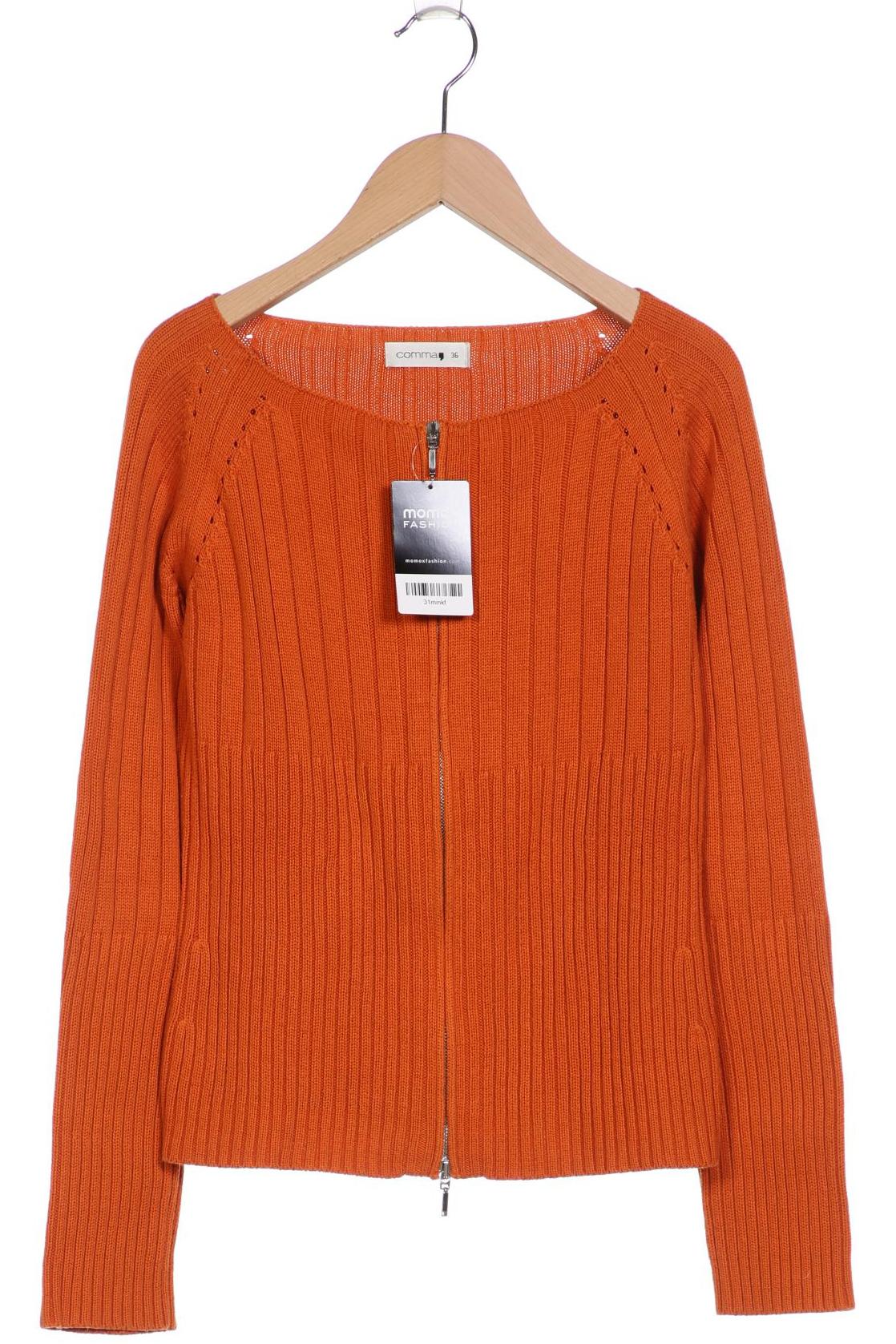 

Comma Damen Strickjacke, orange, Gr. 36