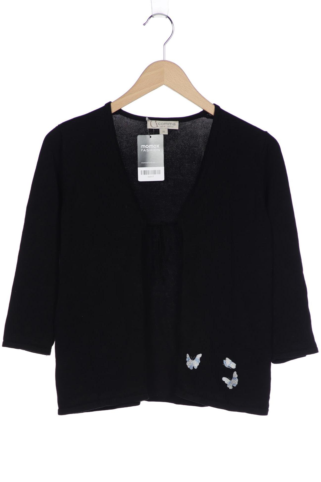 

Comma Damen Strickjacke, schwarz, Gr. 36