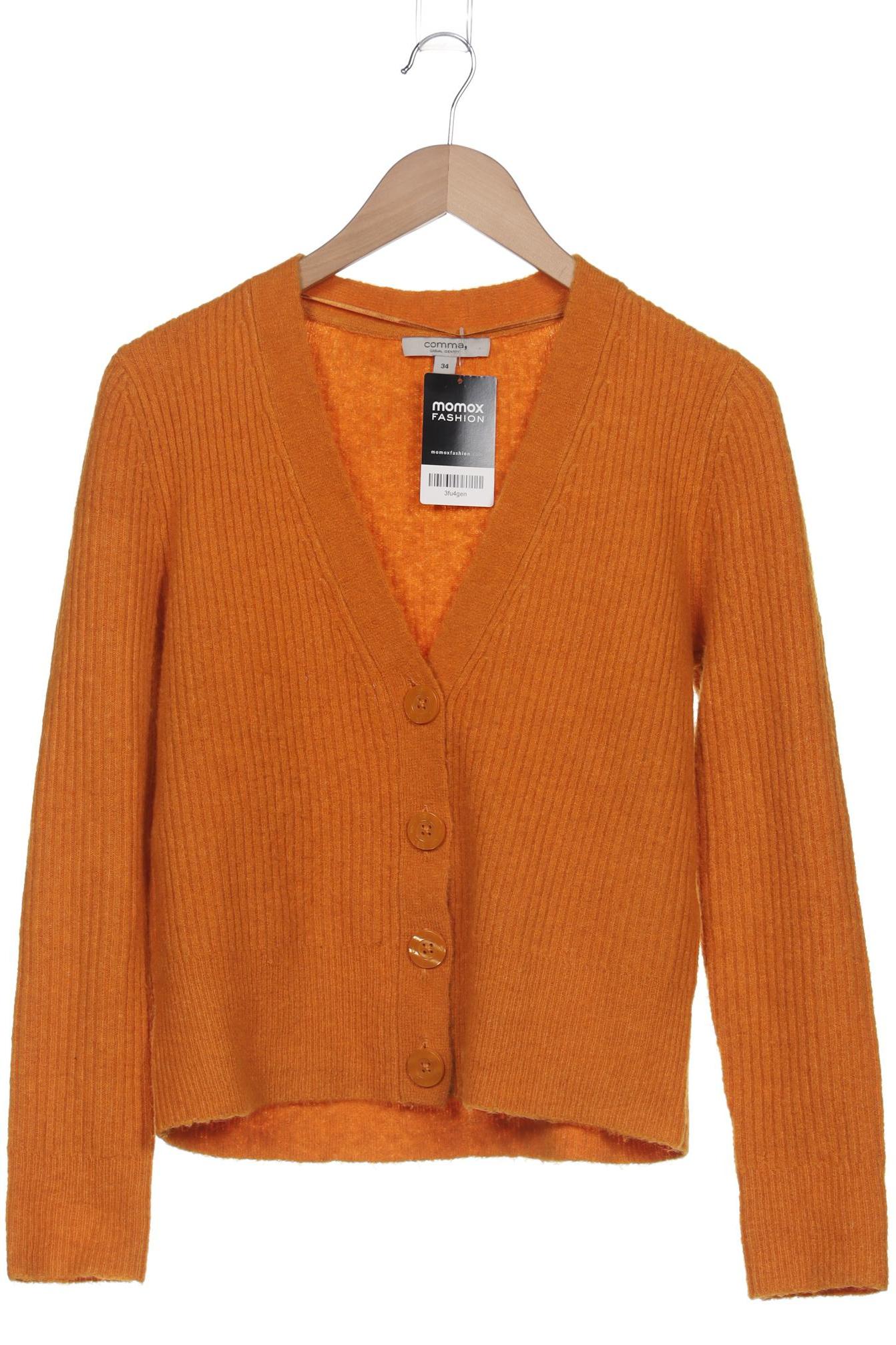 

Comma Damen Strickjacke, orange, Gr. 34