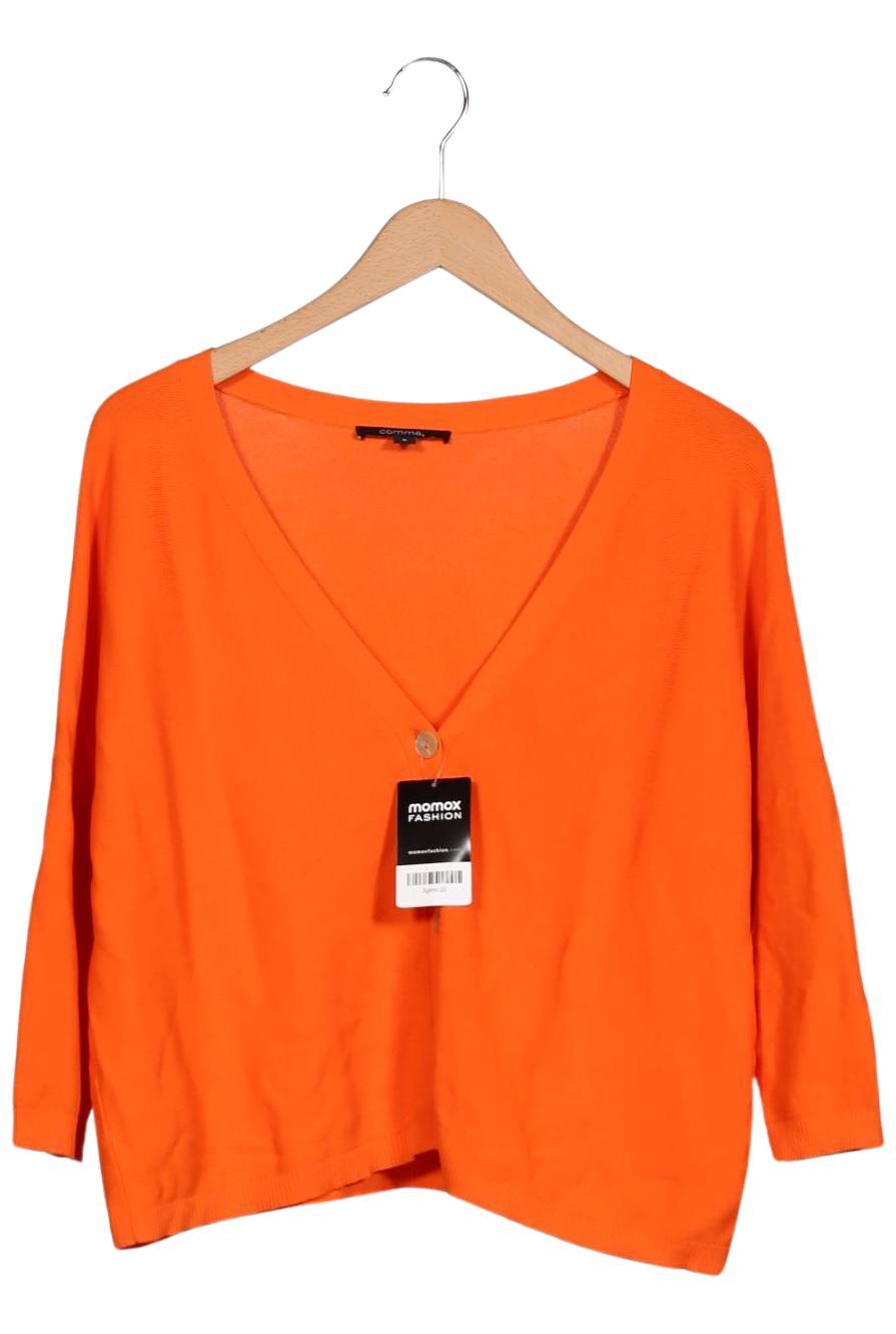 

Comma Damen Strickjacke, orange, Gr. 36