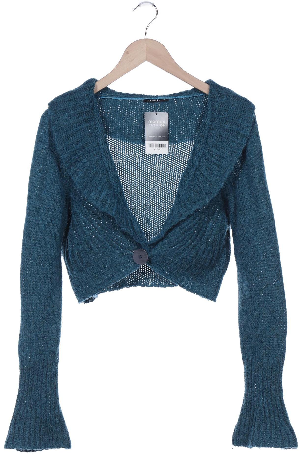 

Comma Damen Strickjacke, blau, Gr. 40