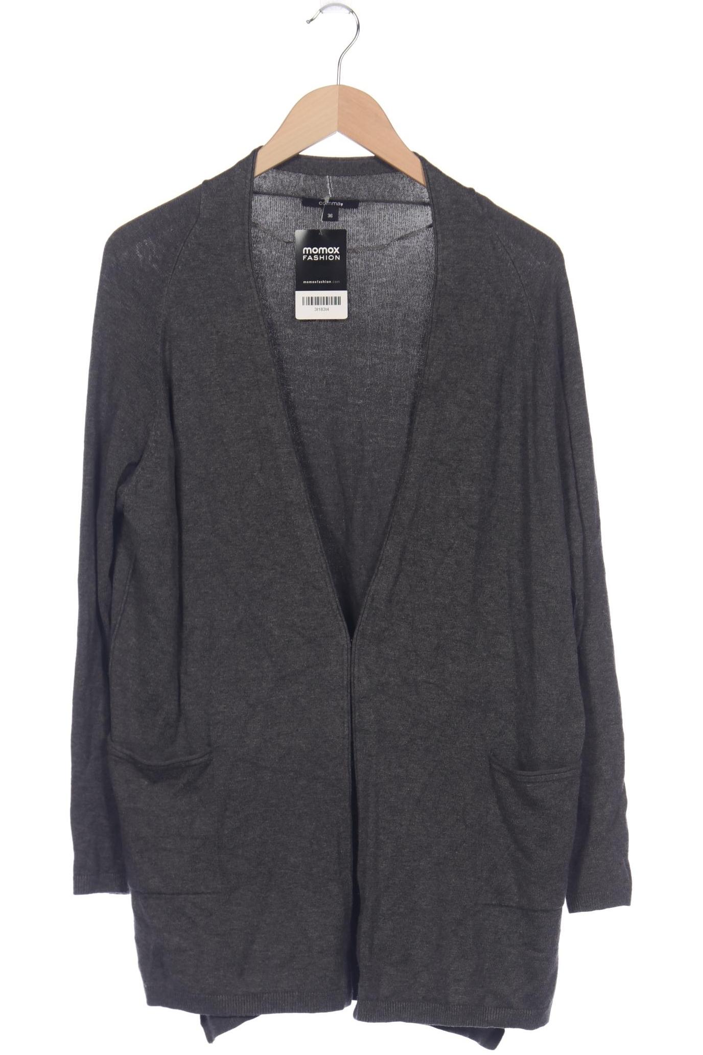 

Comma Damen Strickjacke, grau, Gr. 36